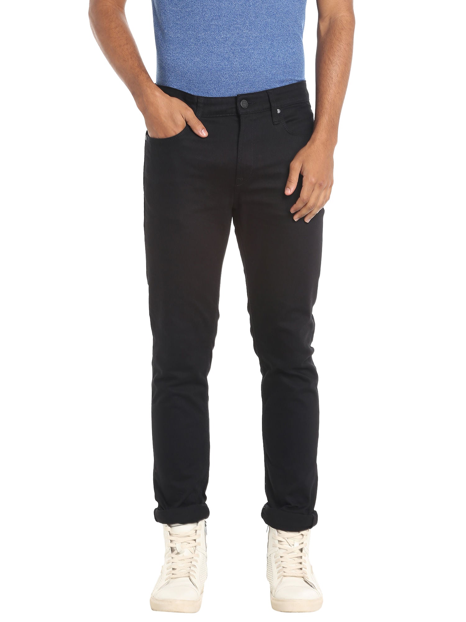 Black Low Rise Skinny Jeans