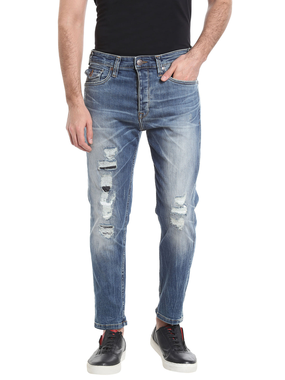 Blue High Rise Relaxed Fit Jeans - 28/32