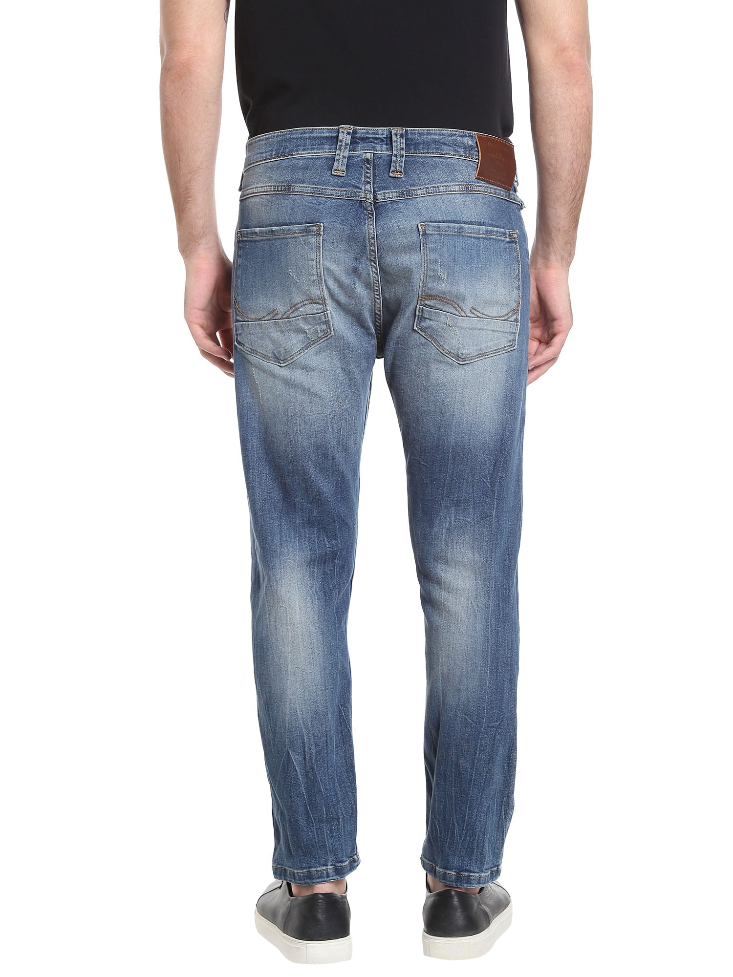 Blue High Rise Relaxed Fit Jeans