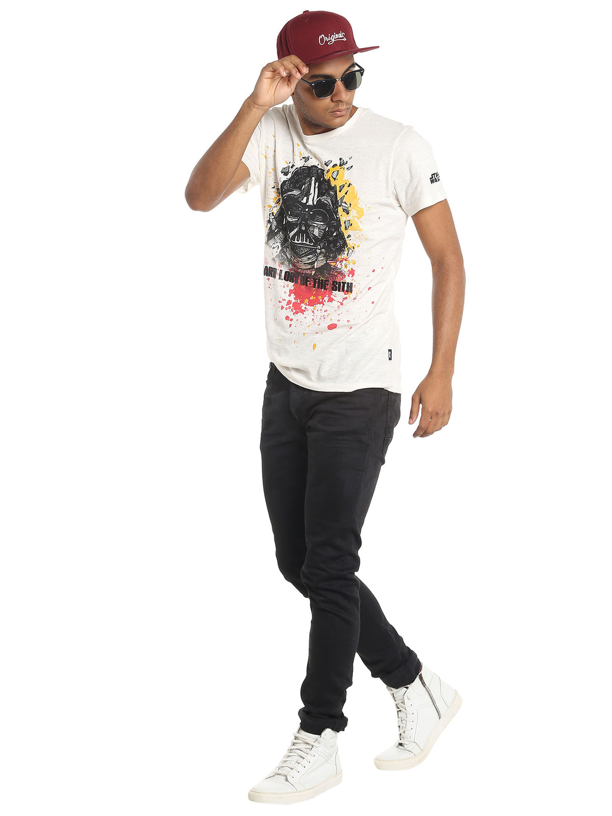Black Camo Print Skinny Jeans - 28/32