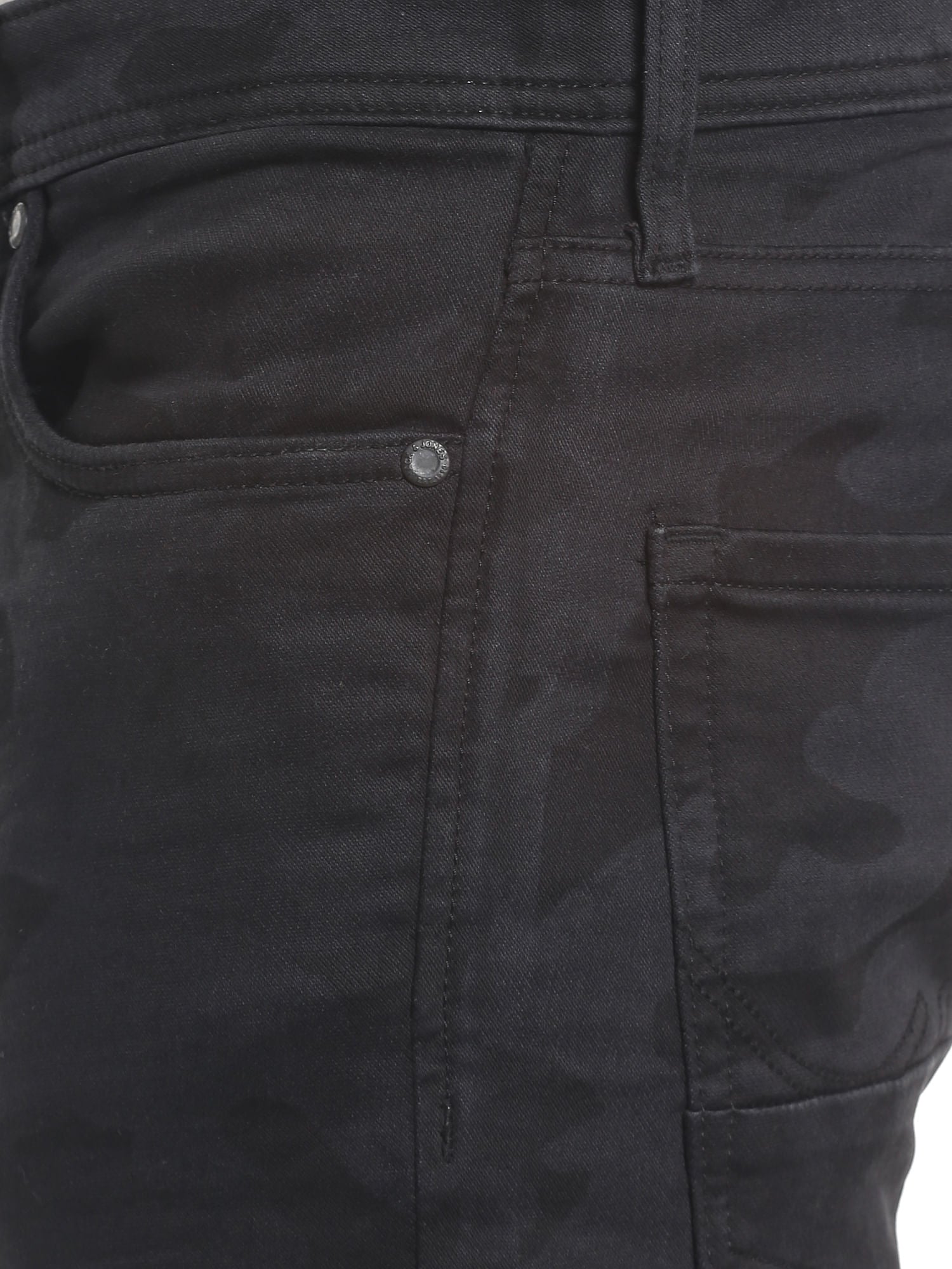 Black Camo Print Skinny Jeans