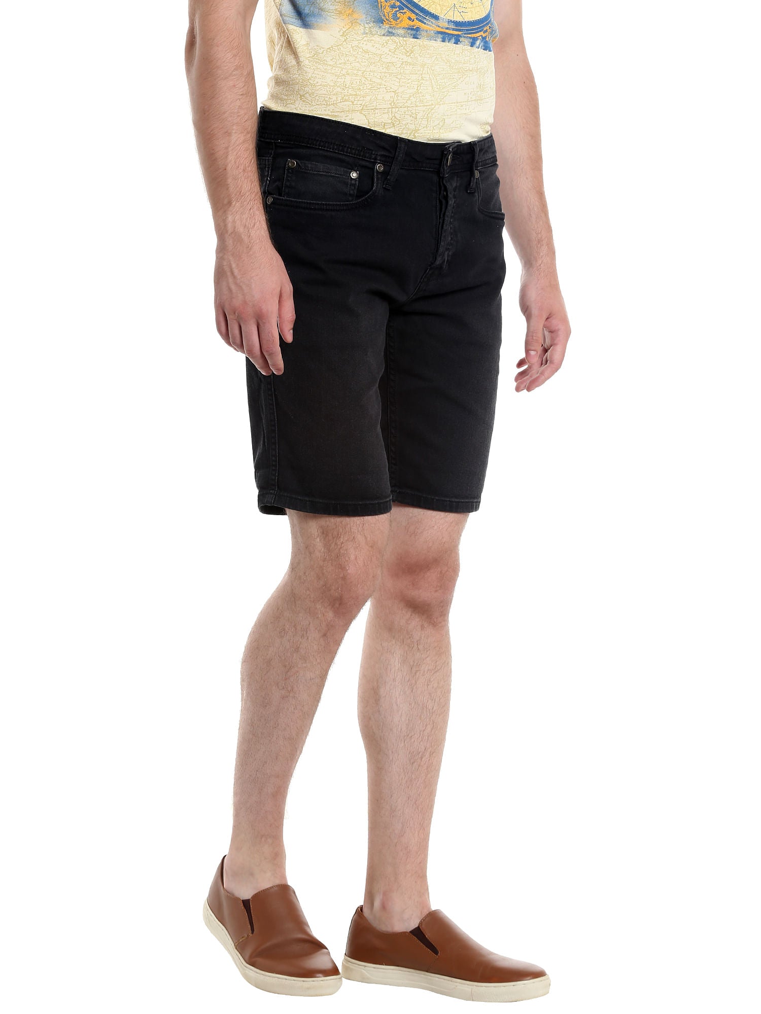 Black Denim Shorts
