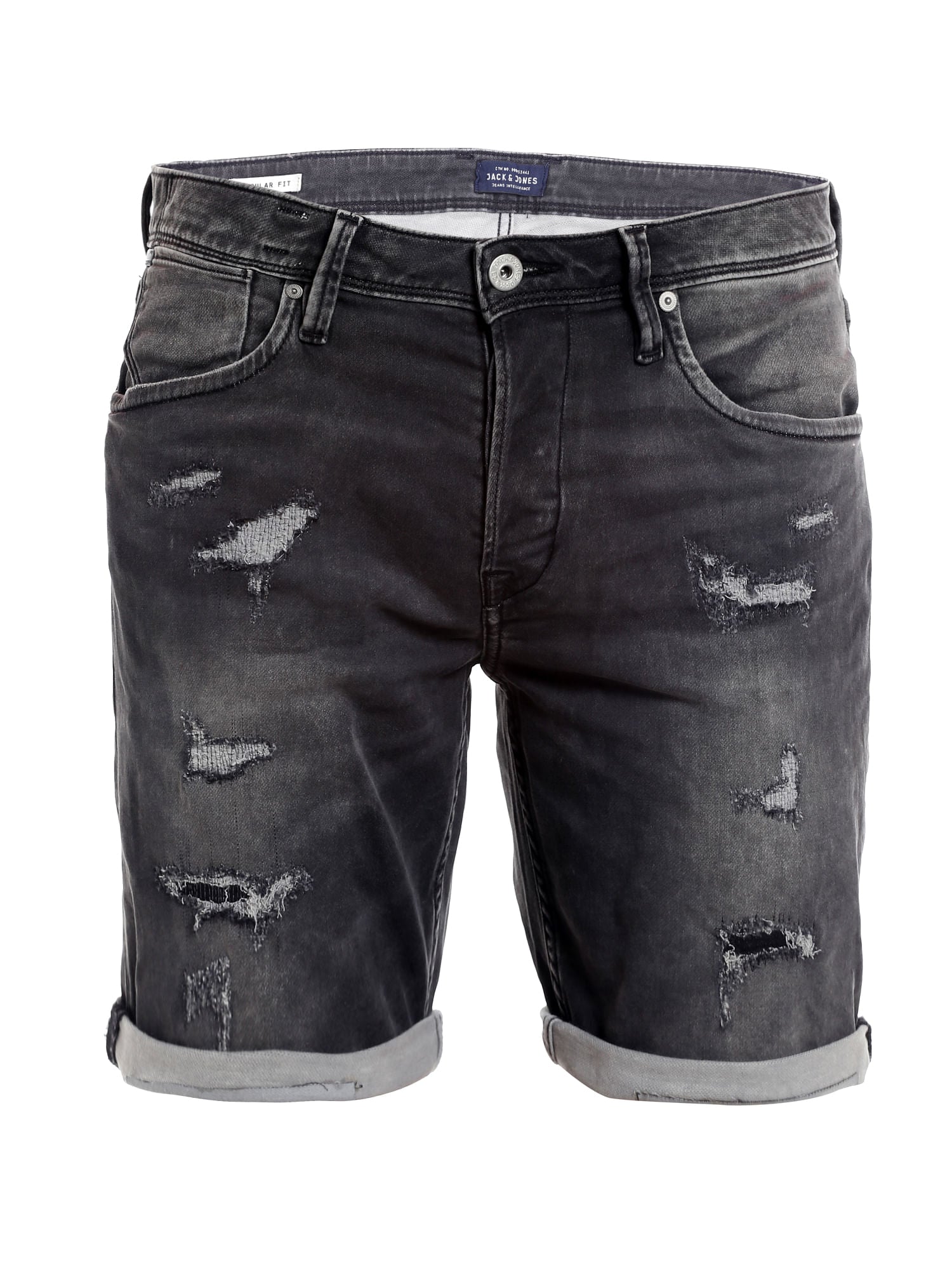 Dark Grey Denim Shorts