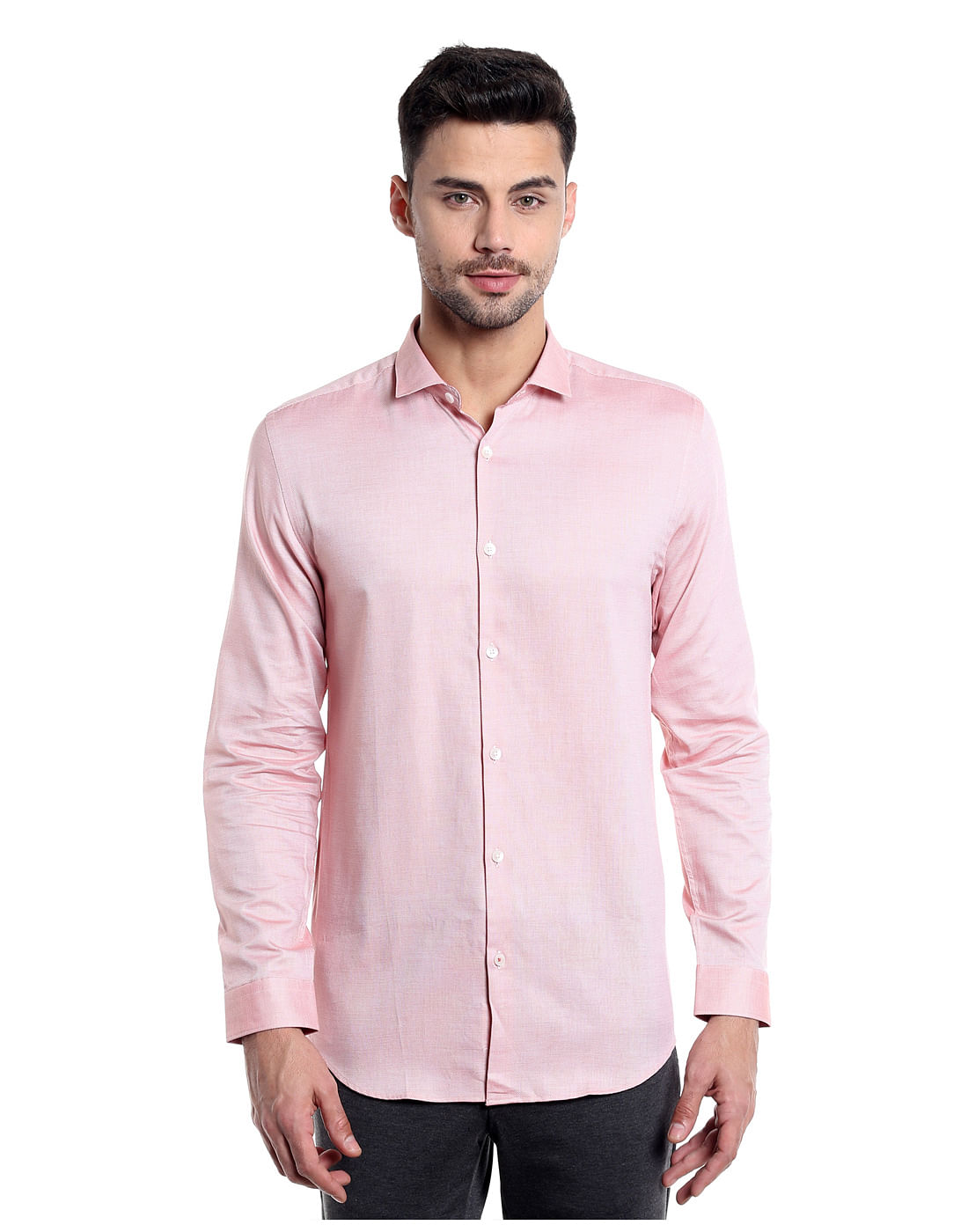 Pink Slim Fit Shirt - S