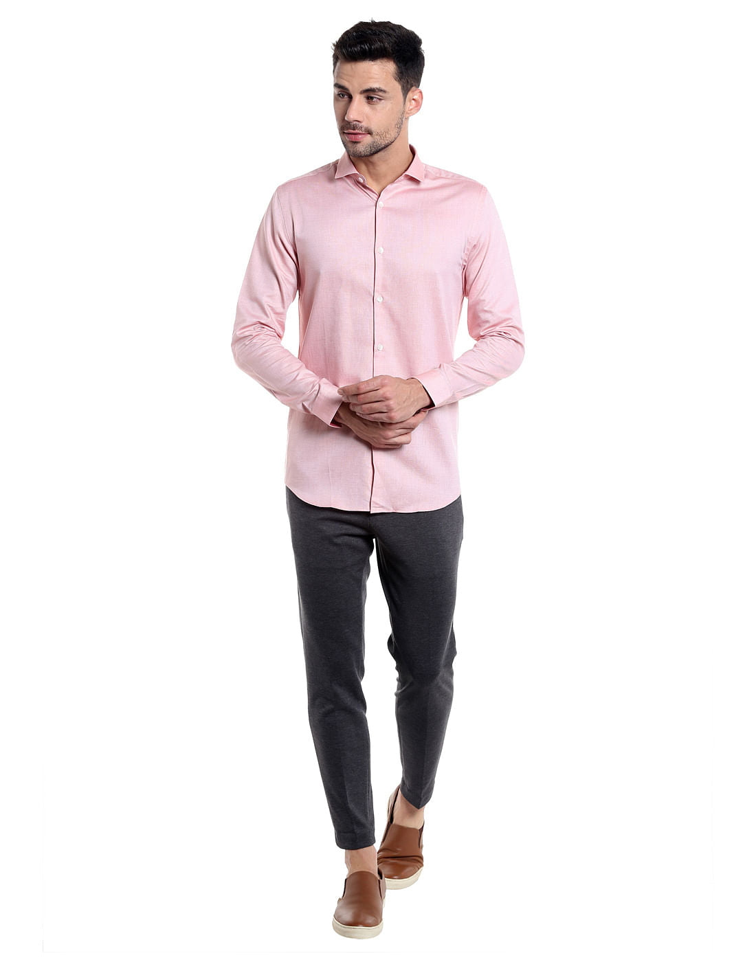Pink Slim Fit Shirt