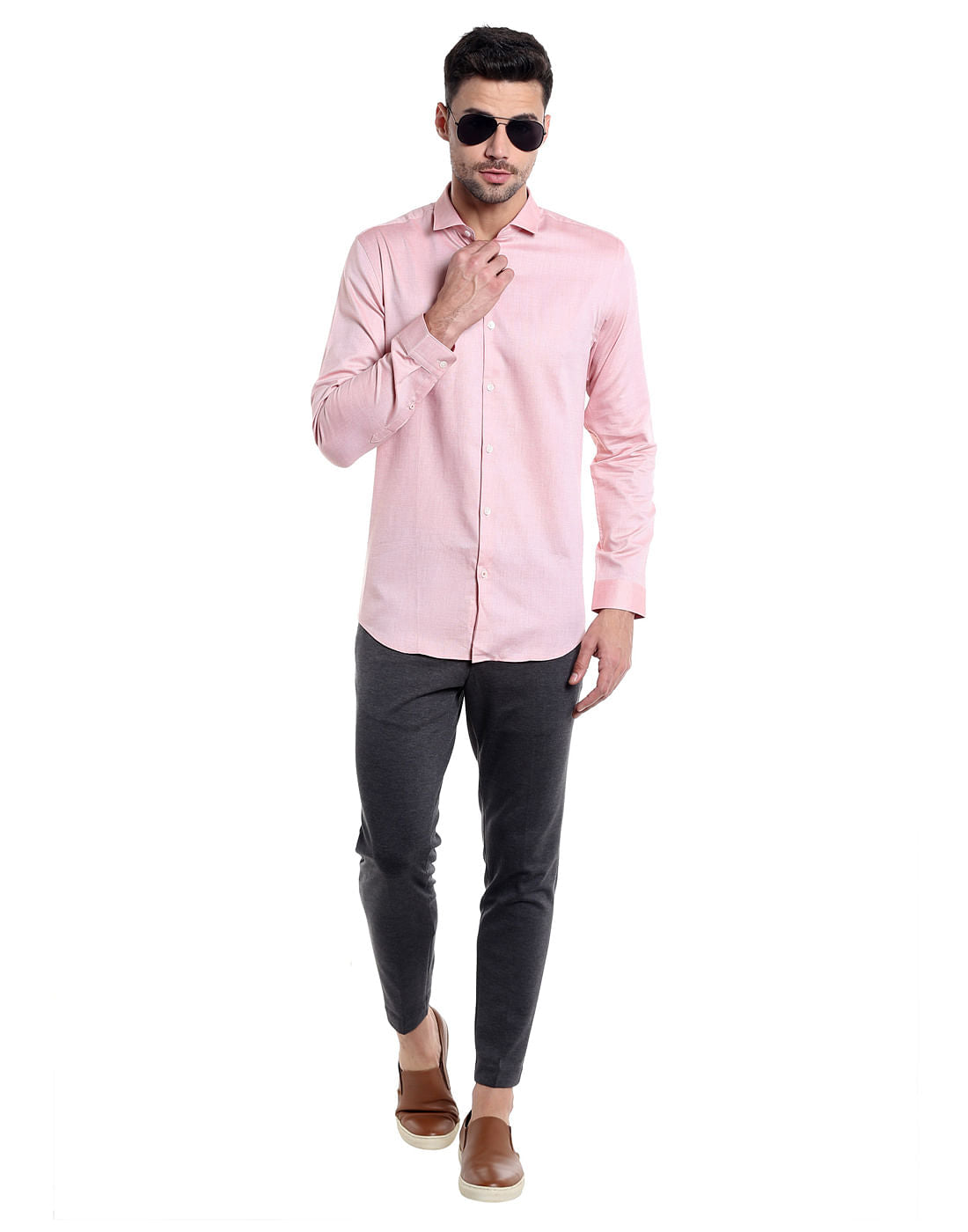 Pink Slim Fit Shirt
