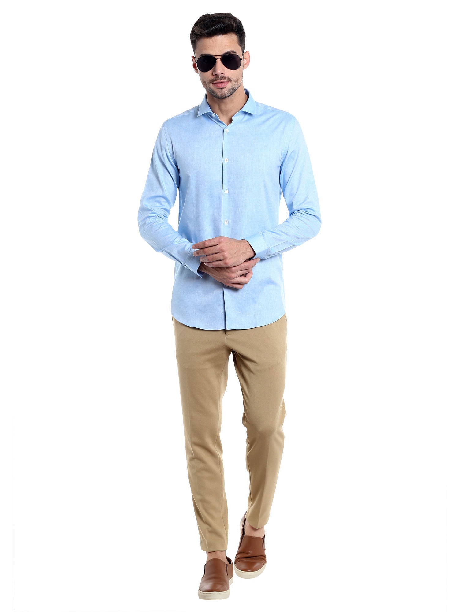 Blue Long Sleeves Shirt
