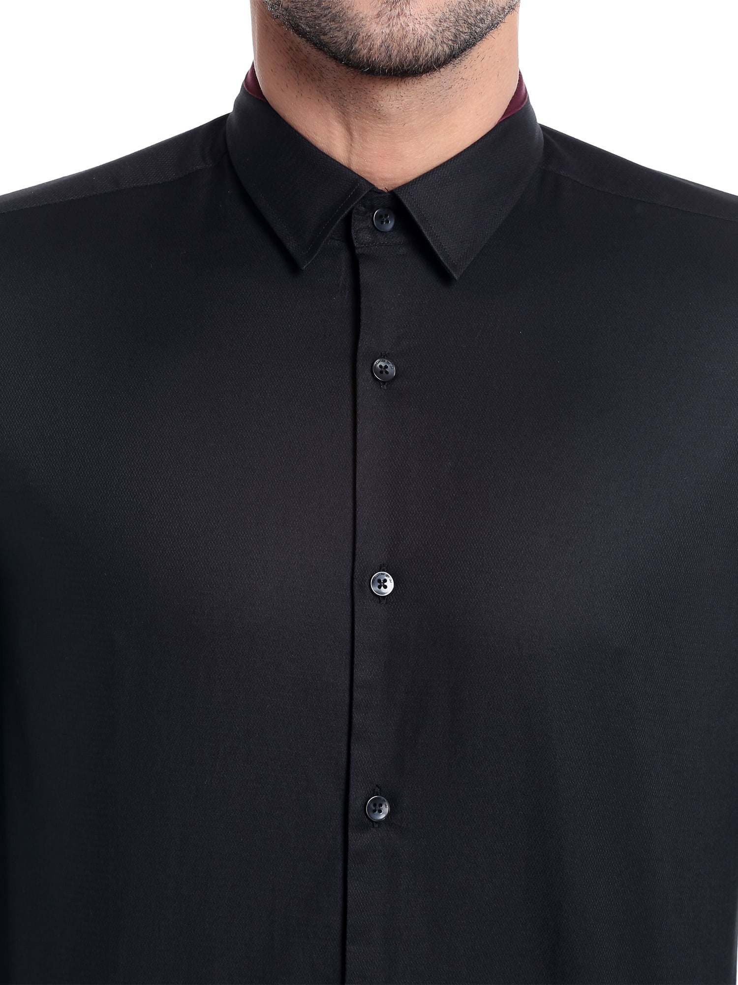 Black Slim Fit Shirt