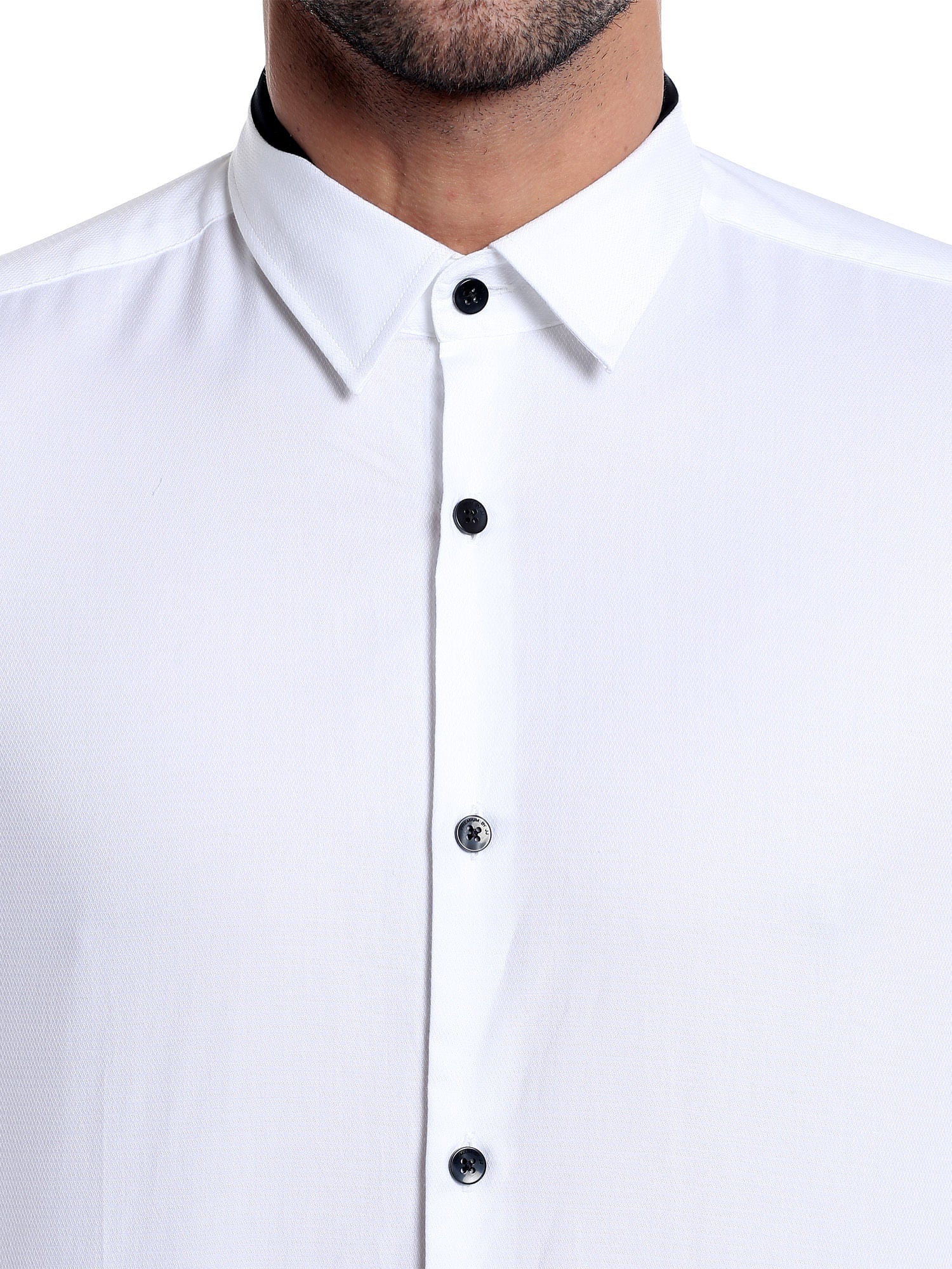White Slim Fit Shirt