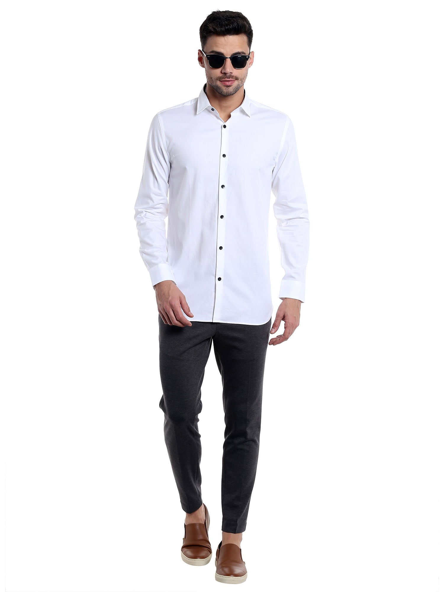 White Slim Fit Shirt