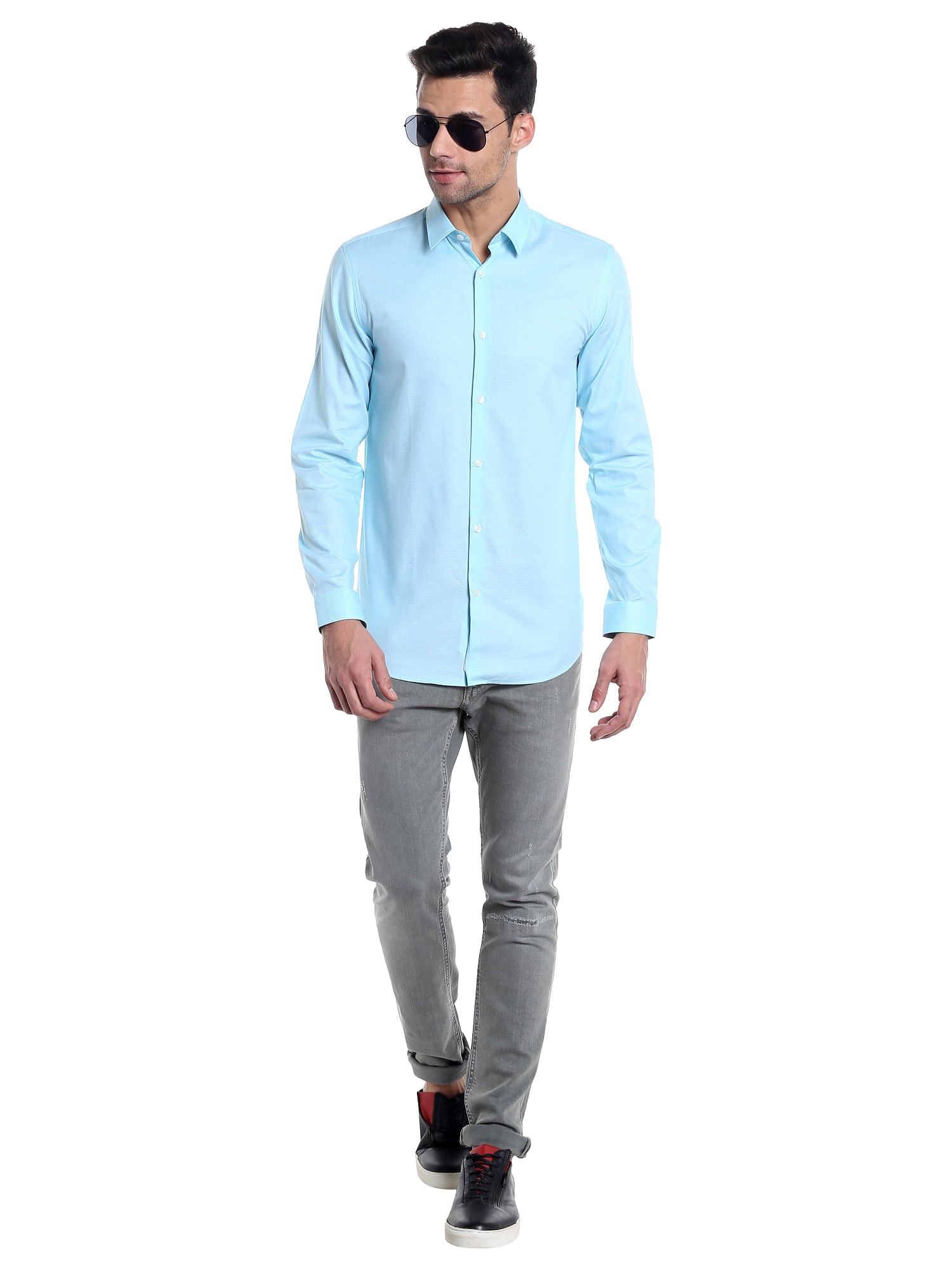 Blue Slim Fit Shirt