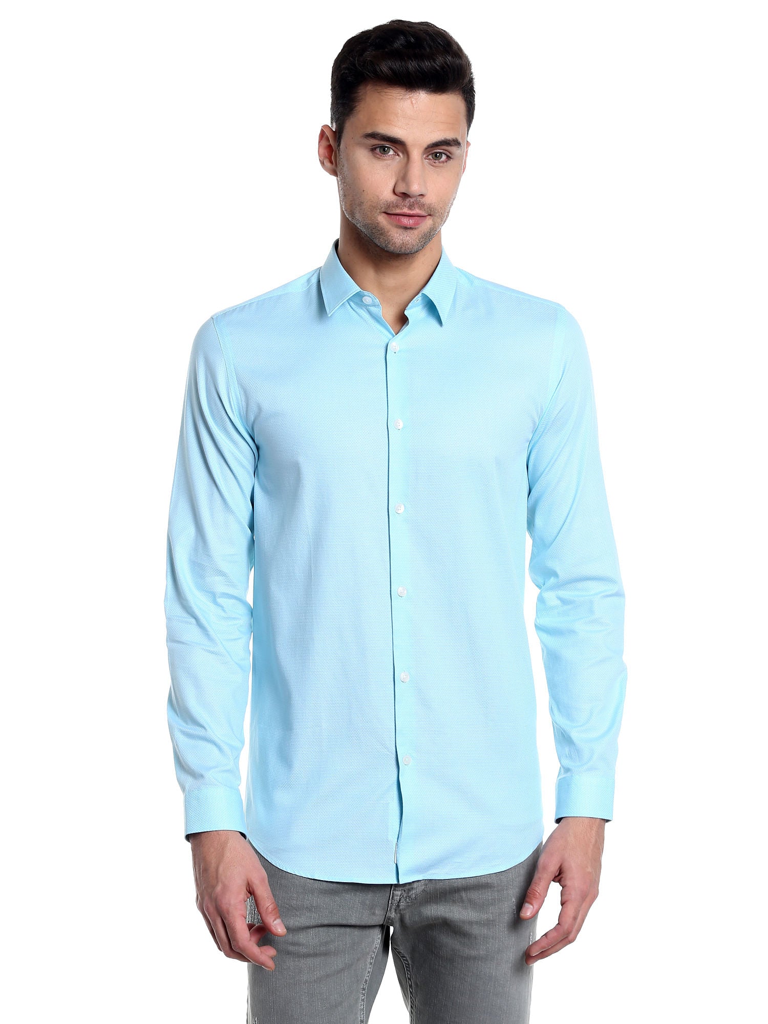 Blue Slim Fit Shirt