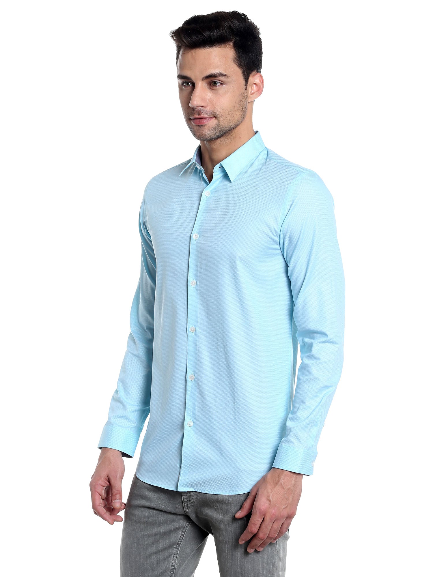 Blue Slim Fit Shirt