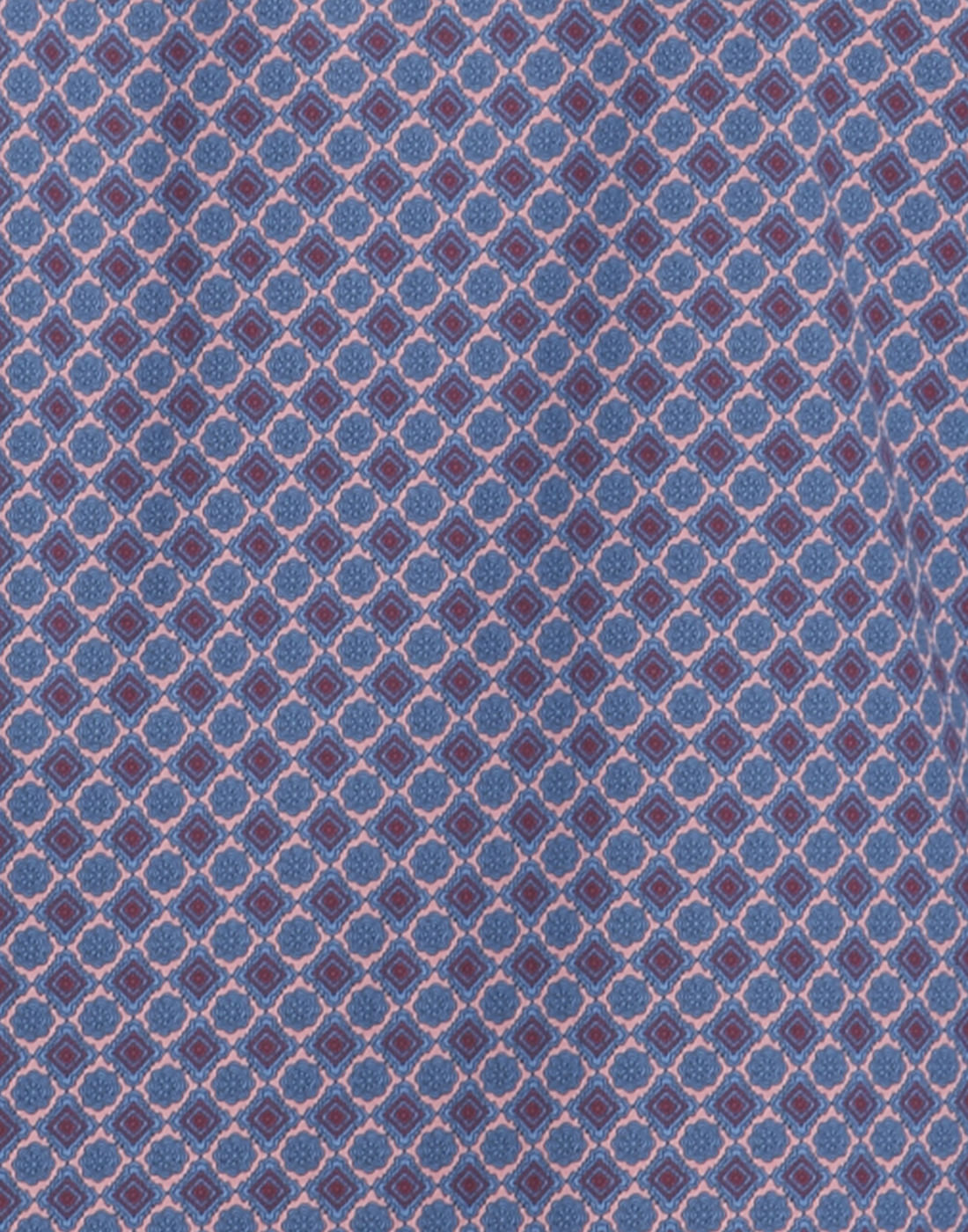 Blue All Over Print Slim Fit Shirt
