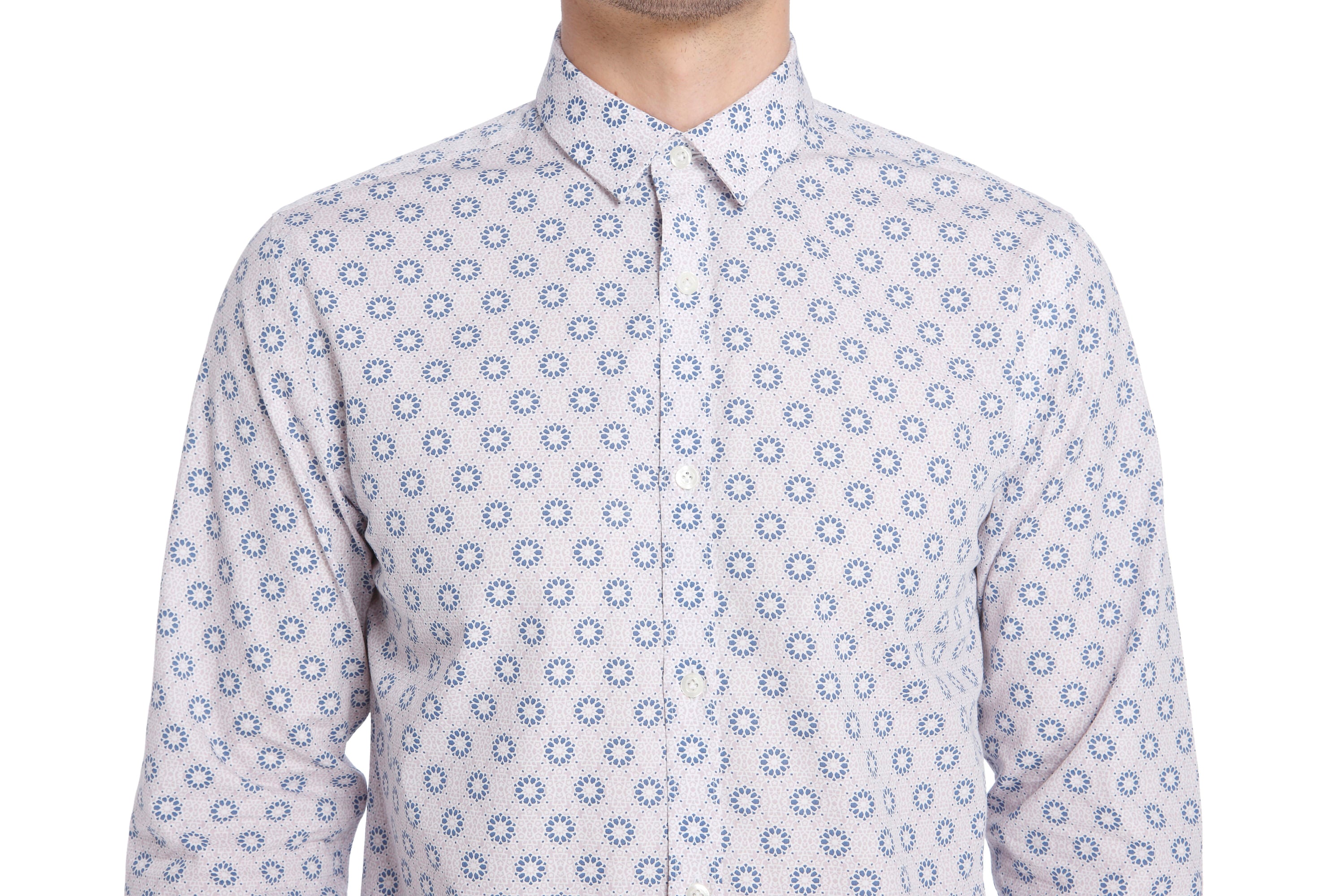 Jack Jones Purple Printed Slim Fit Shirt