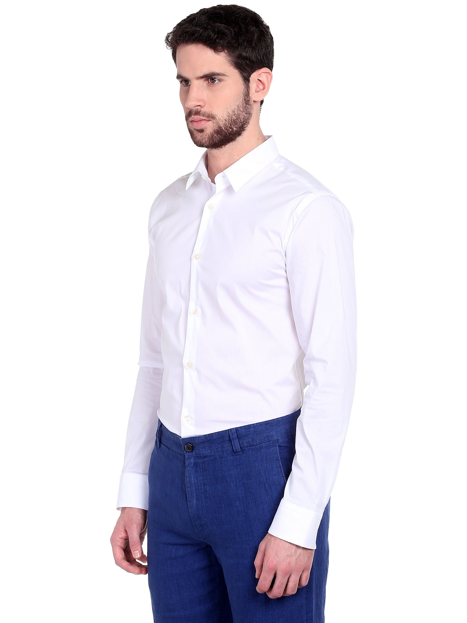 White Slim Fit Shirt