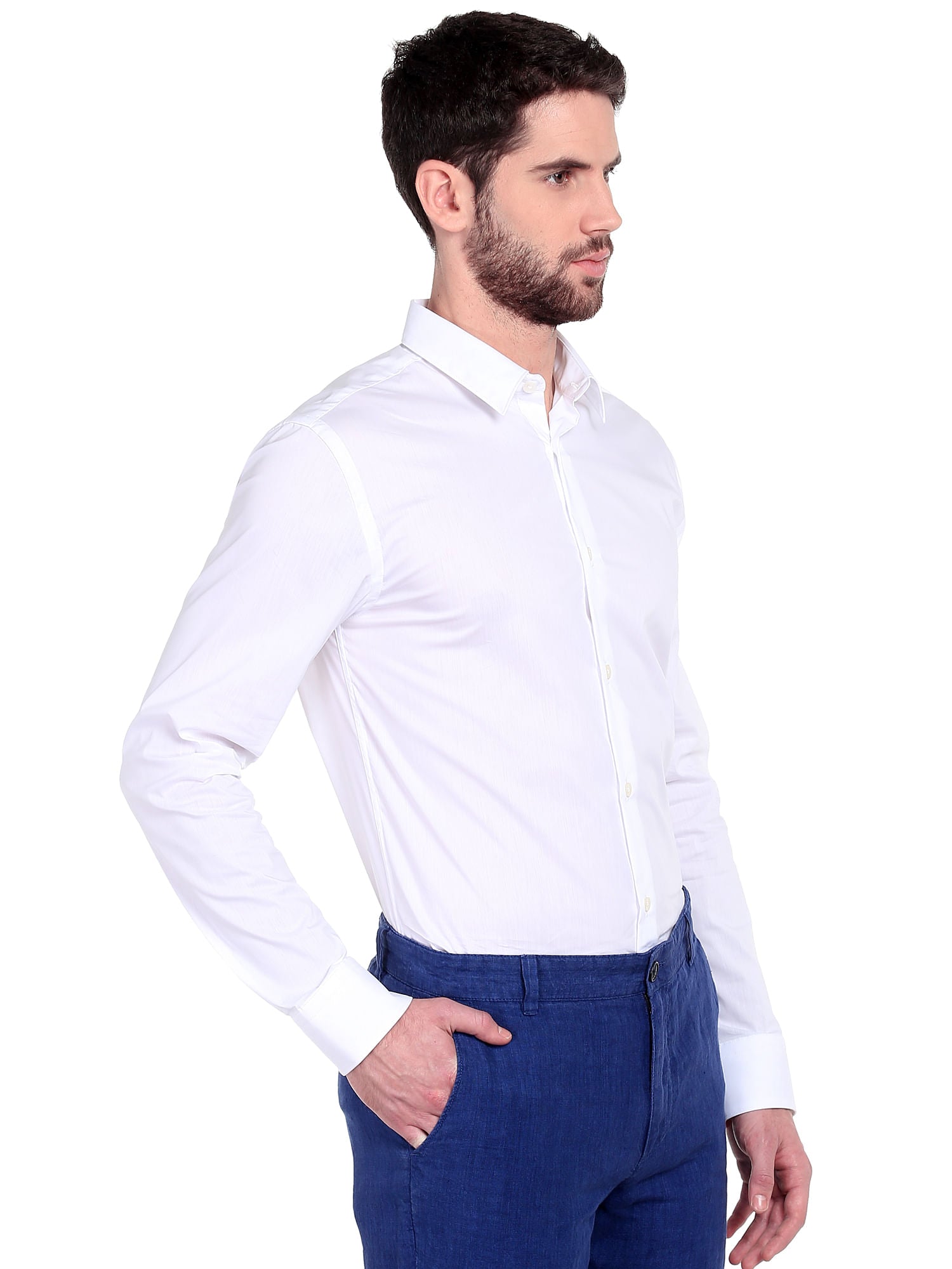 White Slim Fit Shirt
