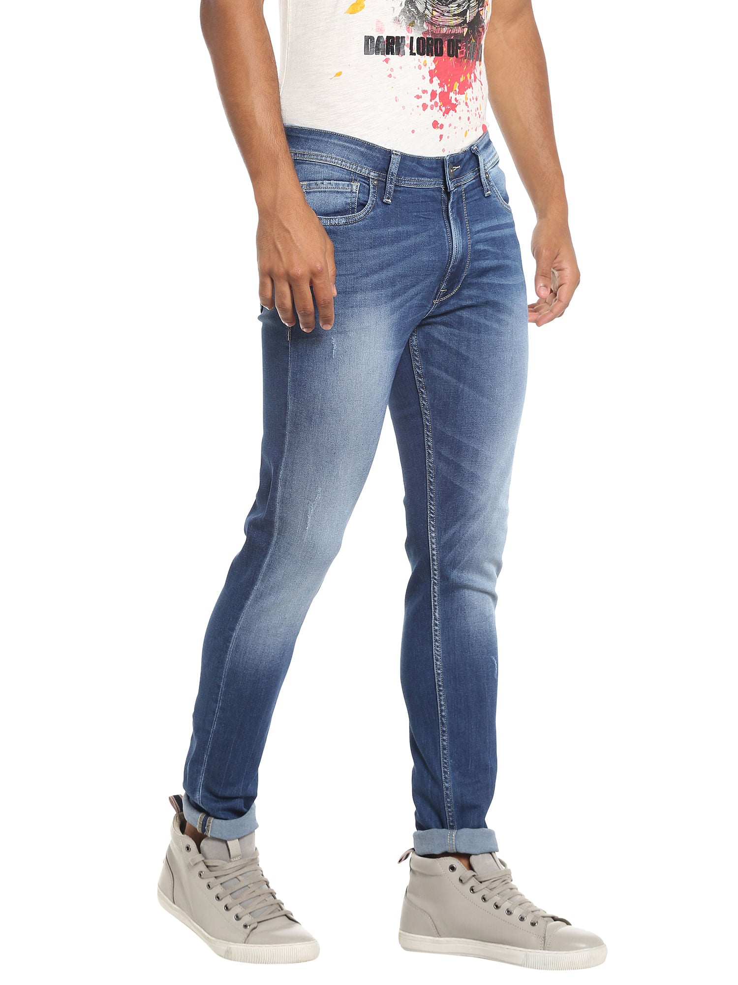 Low Rise Blue Slim Jeans