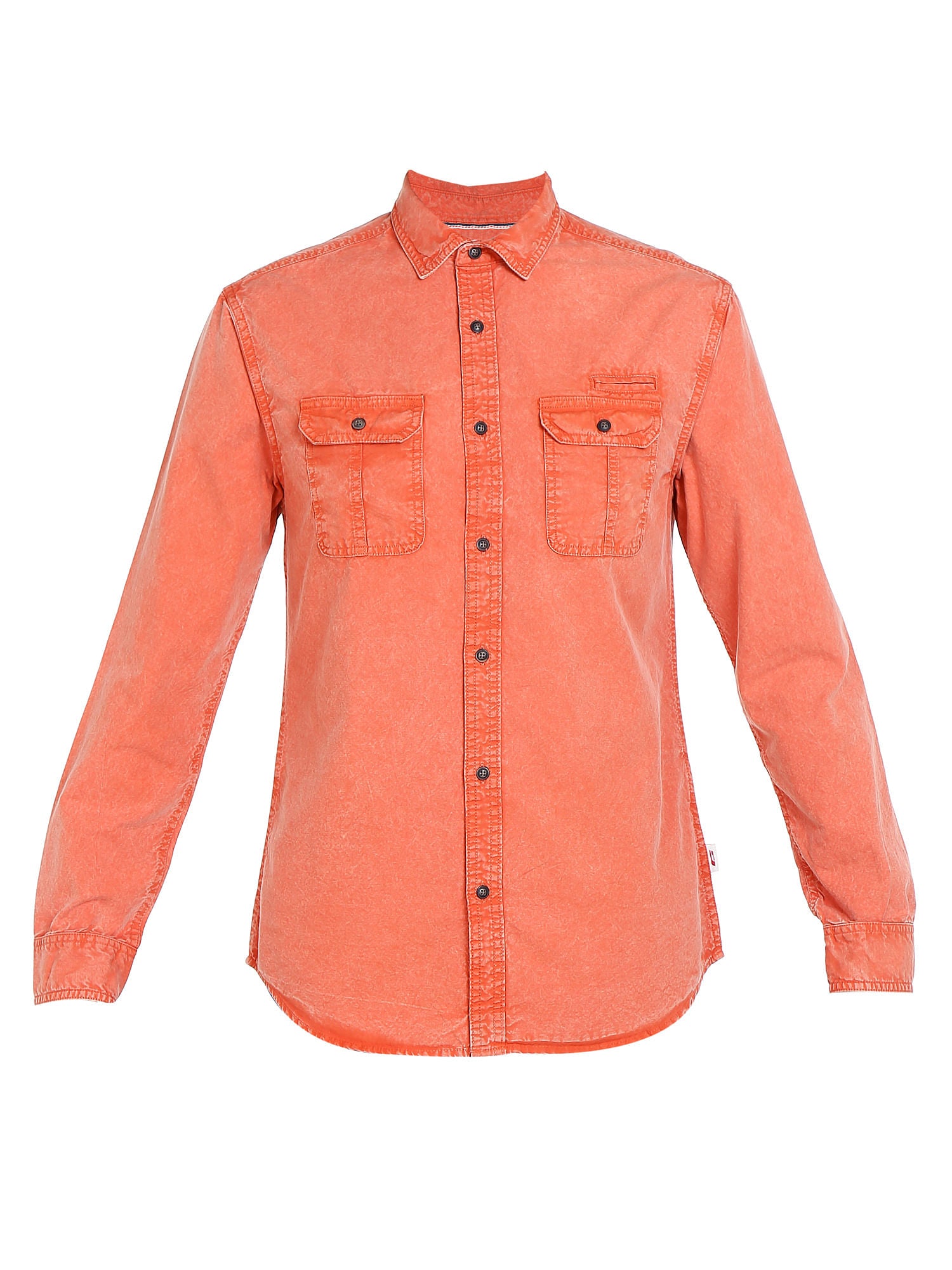 Orange Slim Fit Shirt