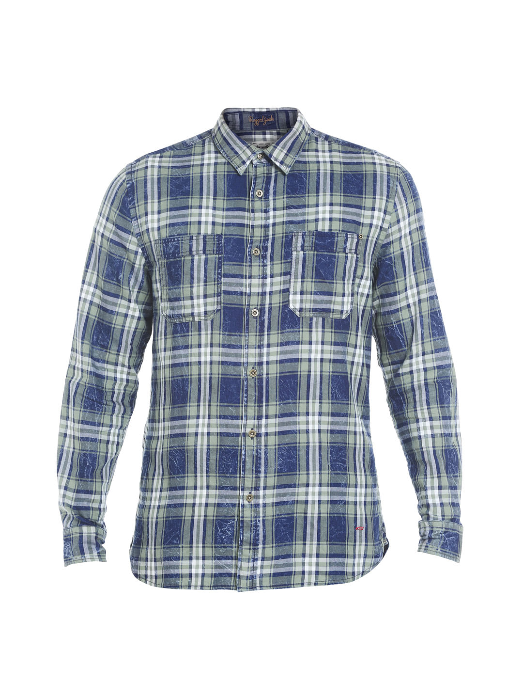 Blue Check Slim Fit Shirt