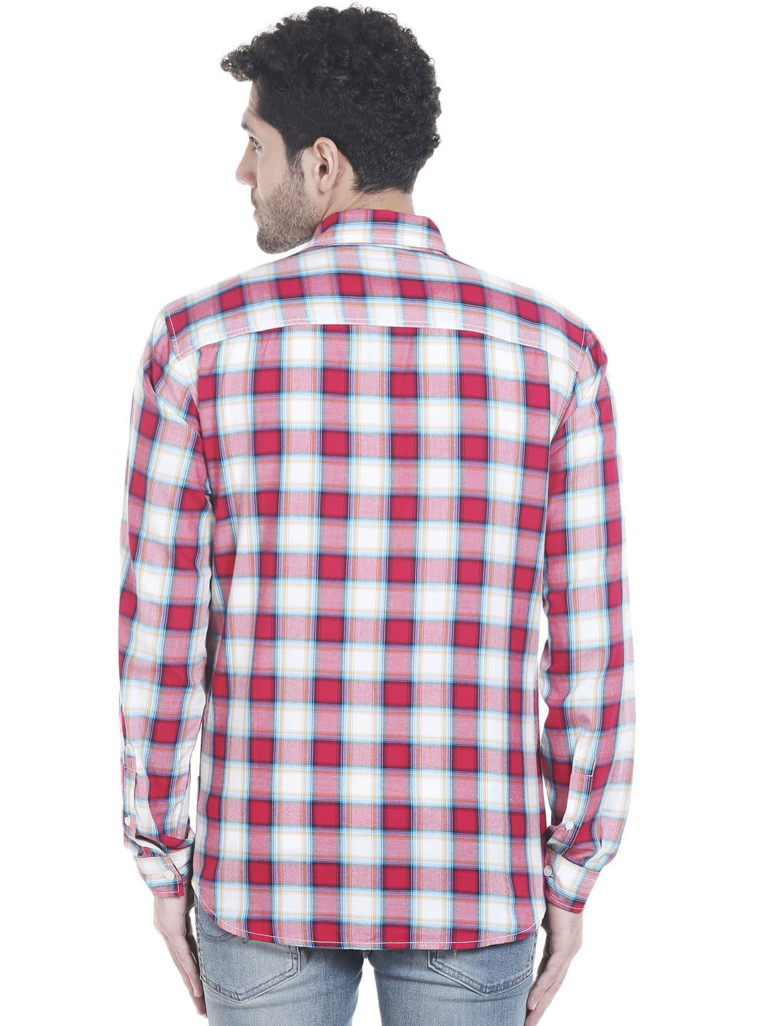Red Check Slim Shirt