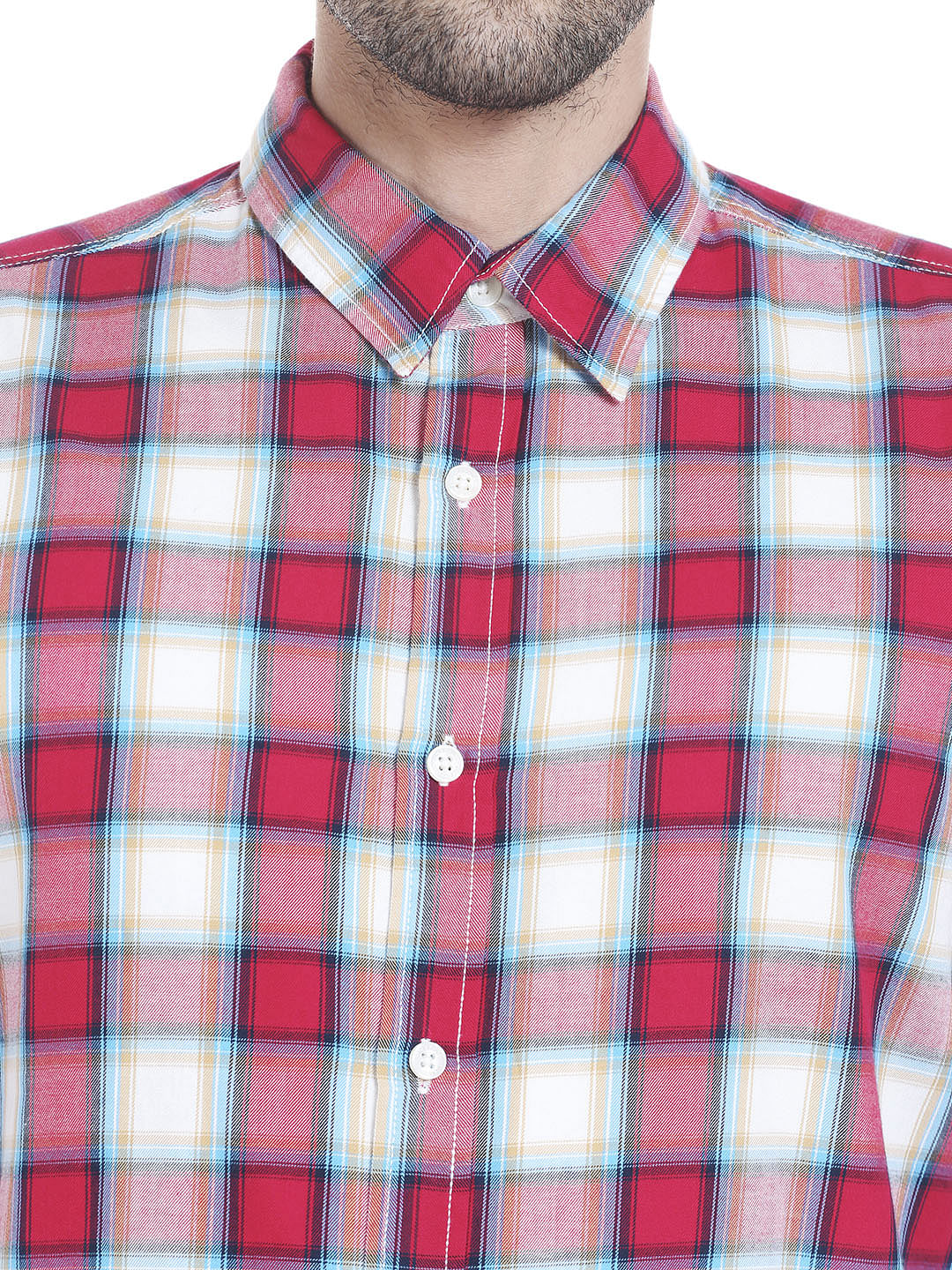Red Check Slim Shirt