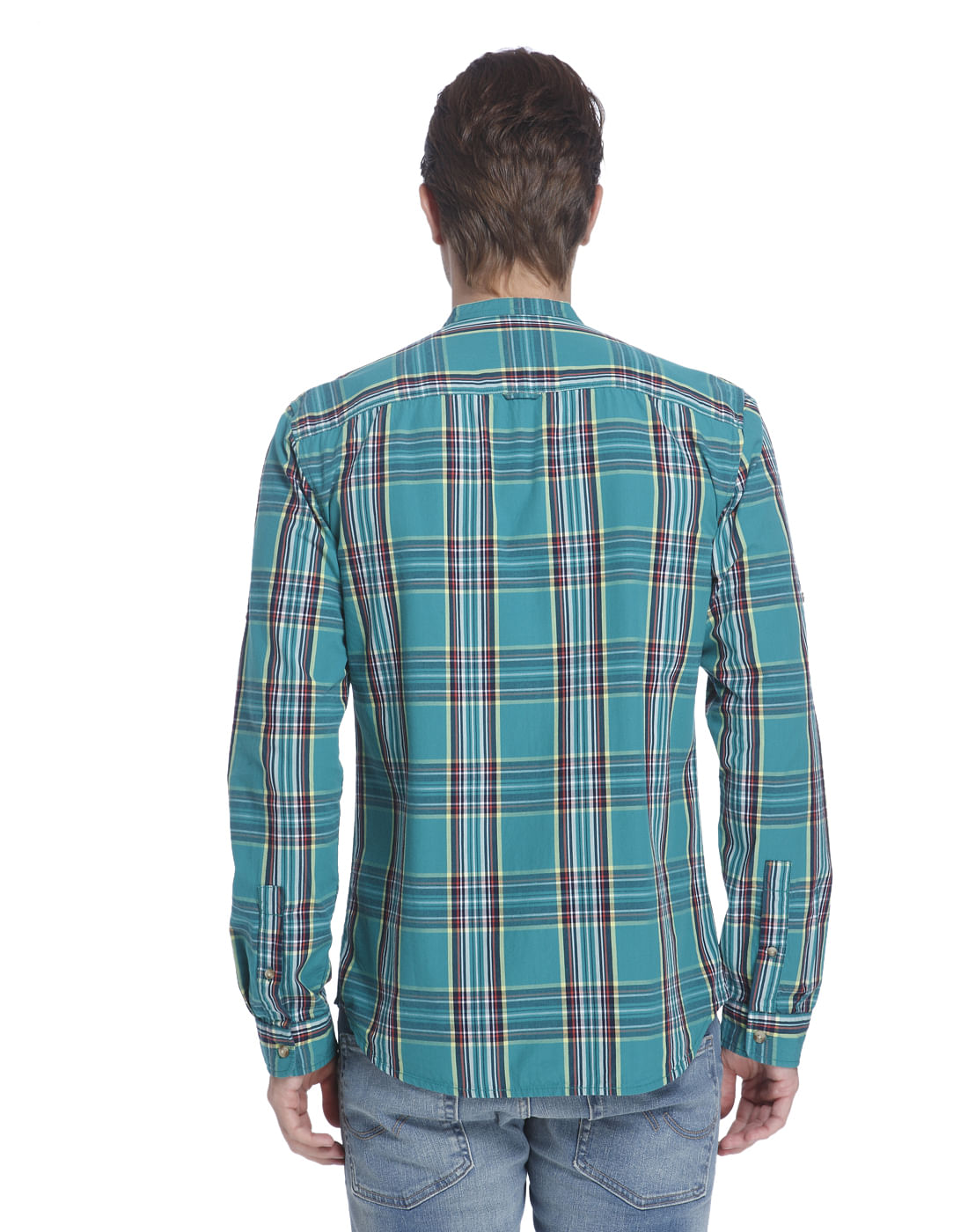 Turquoise Check Shirt