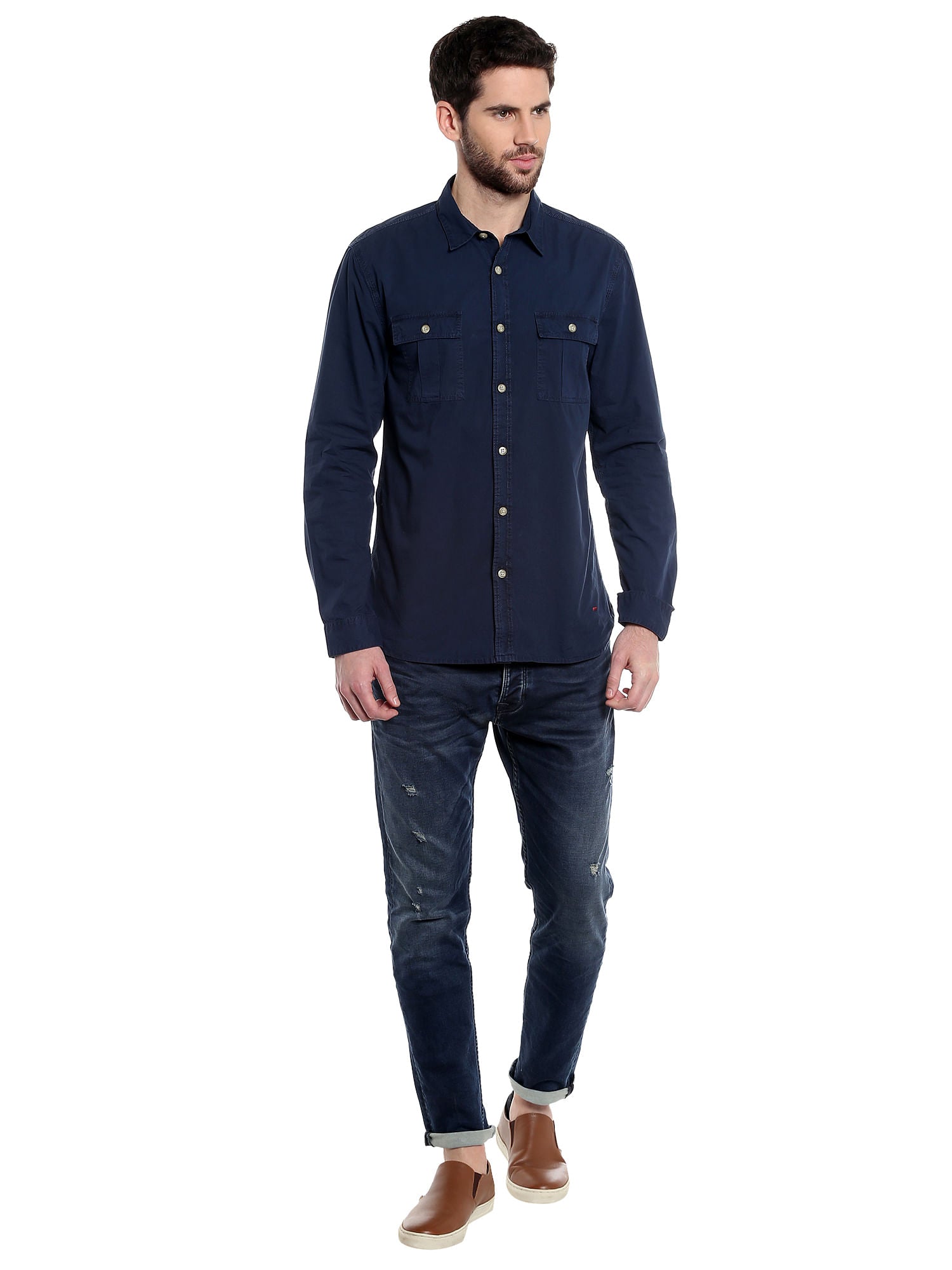 Dark Blue Slim Fit Shirt