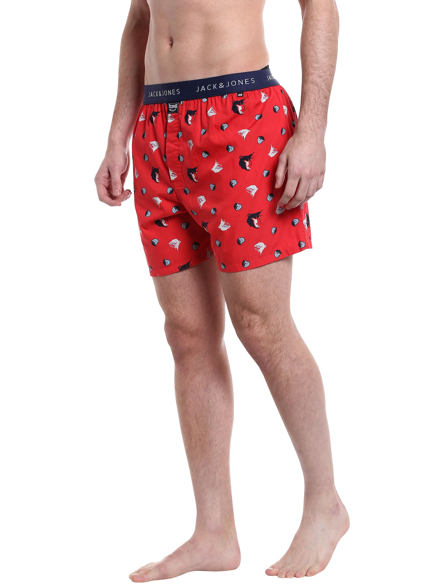Memphis Grizzlies Printed Red Boxers Nba