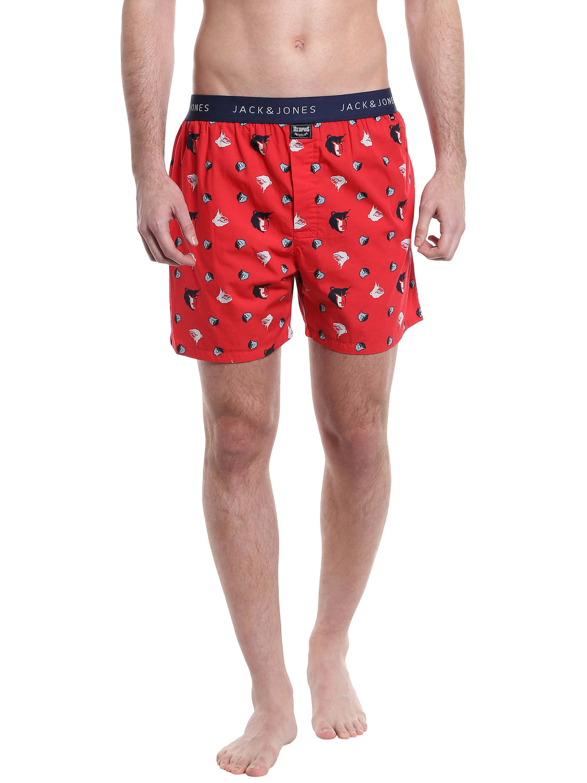Memphis Grizzlies Printed Red Boxers Nba - S