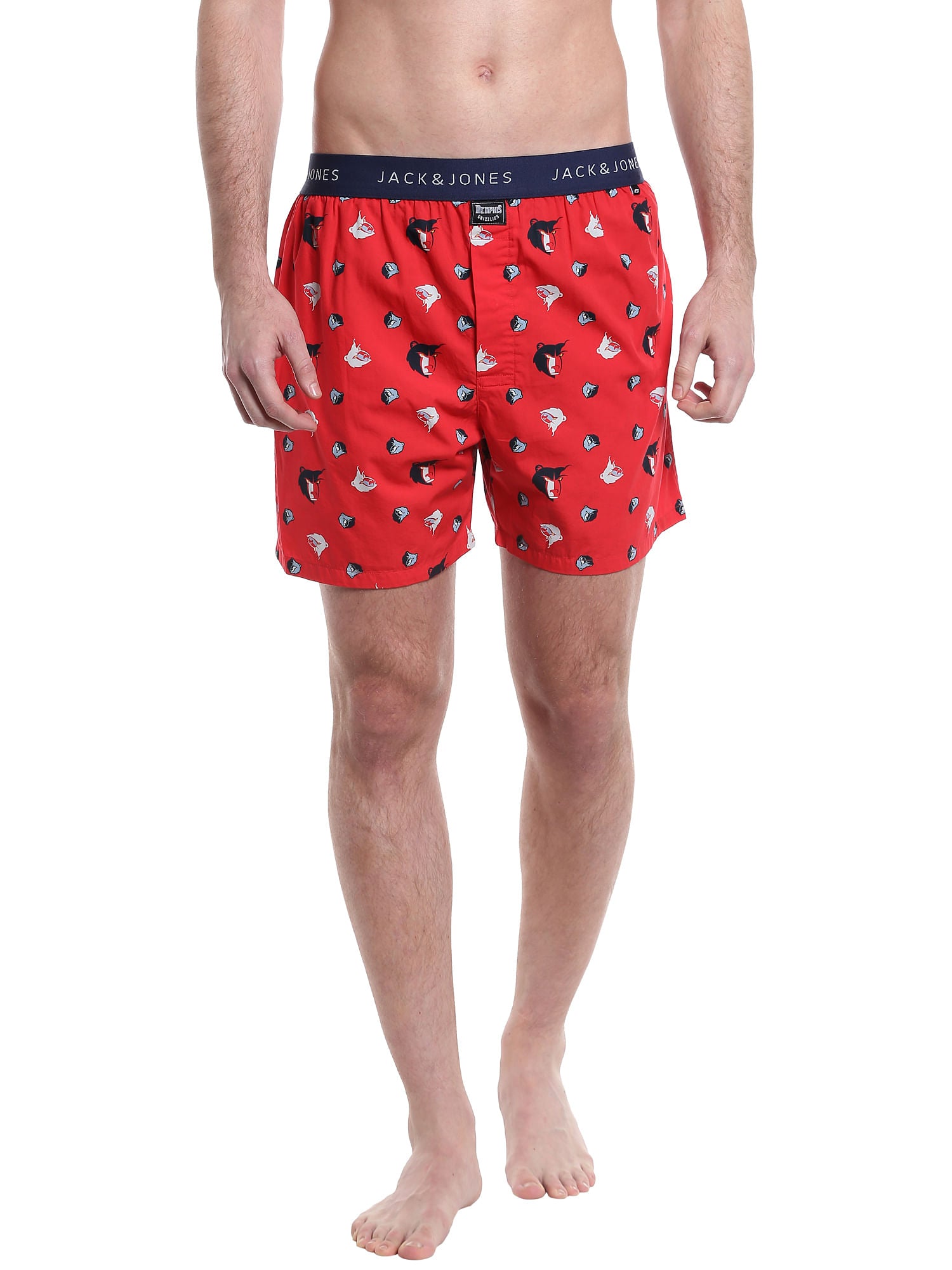 Memphis Grizzlies Printed Red Boxers Nba