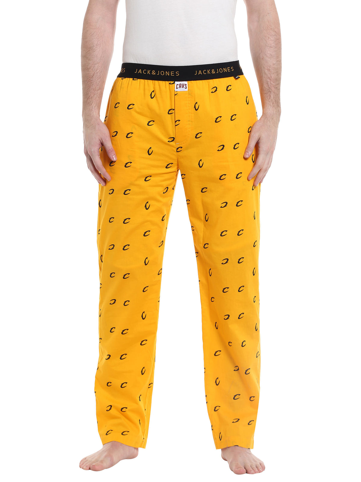 Cleveland Cavaliers Printed Yellow Pyjamas Nba - S