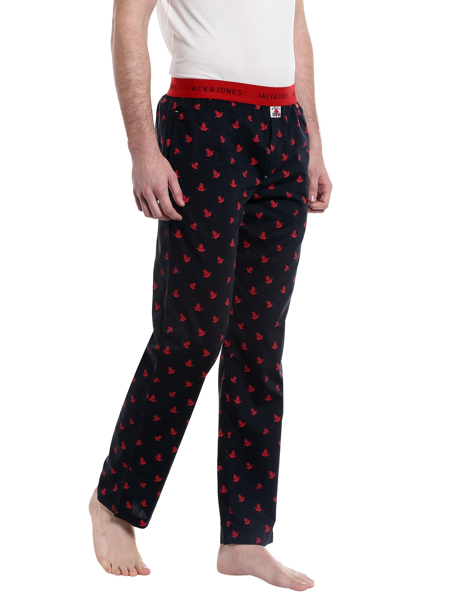 Chicago Bulls Printed Black Pyjamas Nba