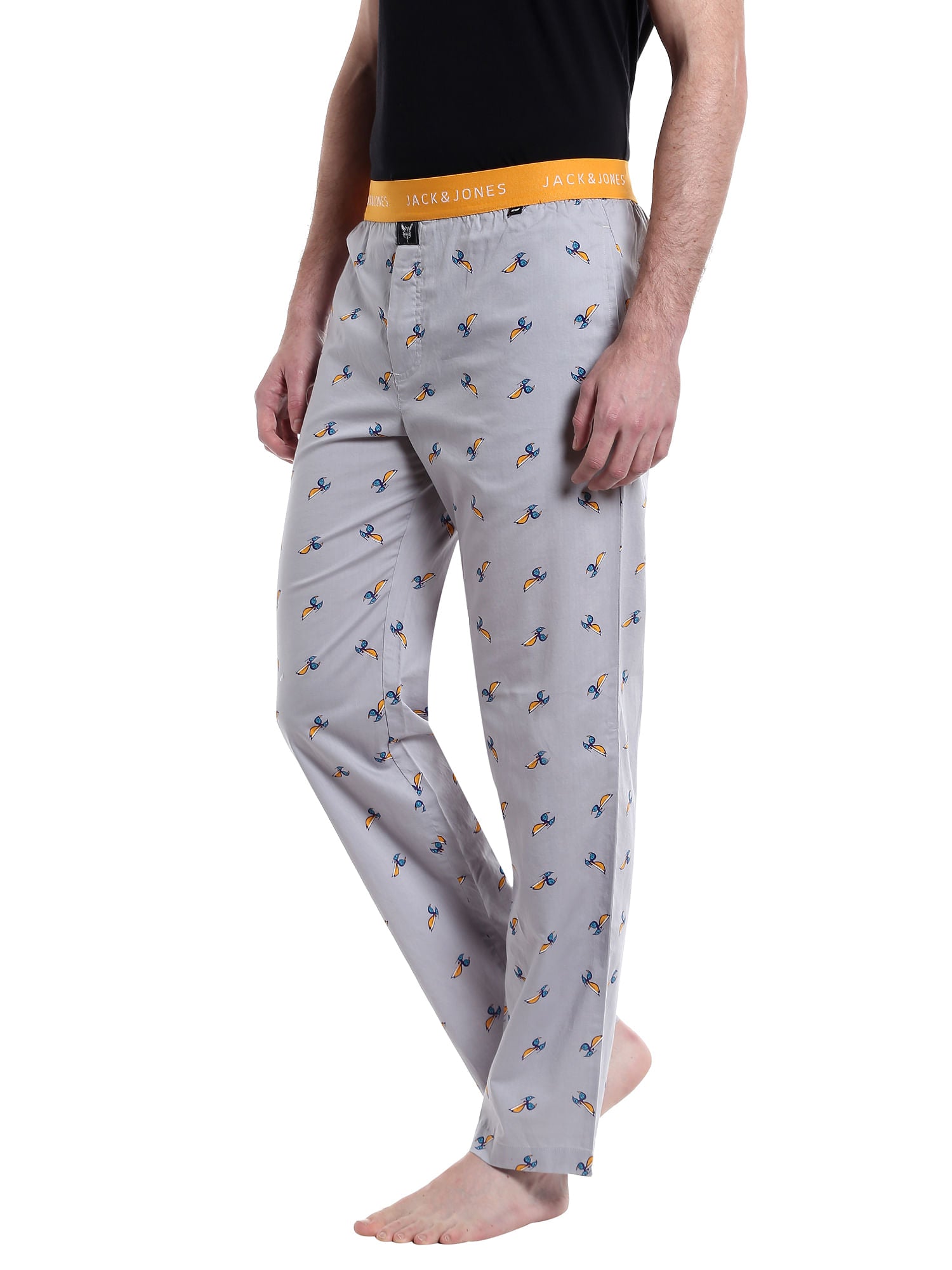 Charlotte Hornets Printed Grey Pyjamas Nba