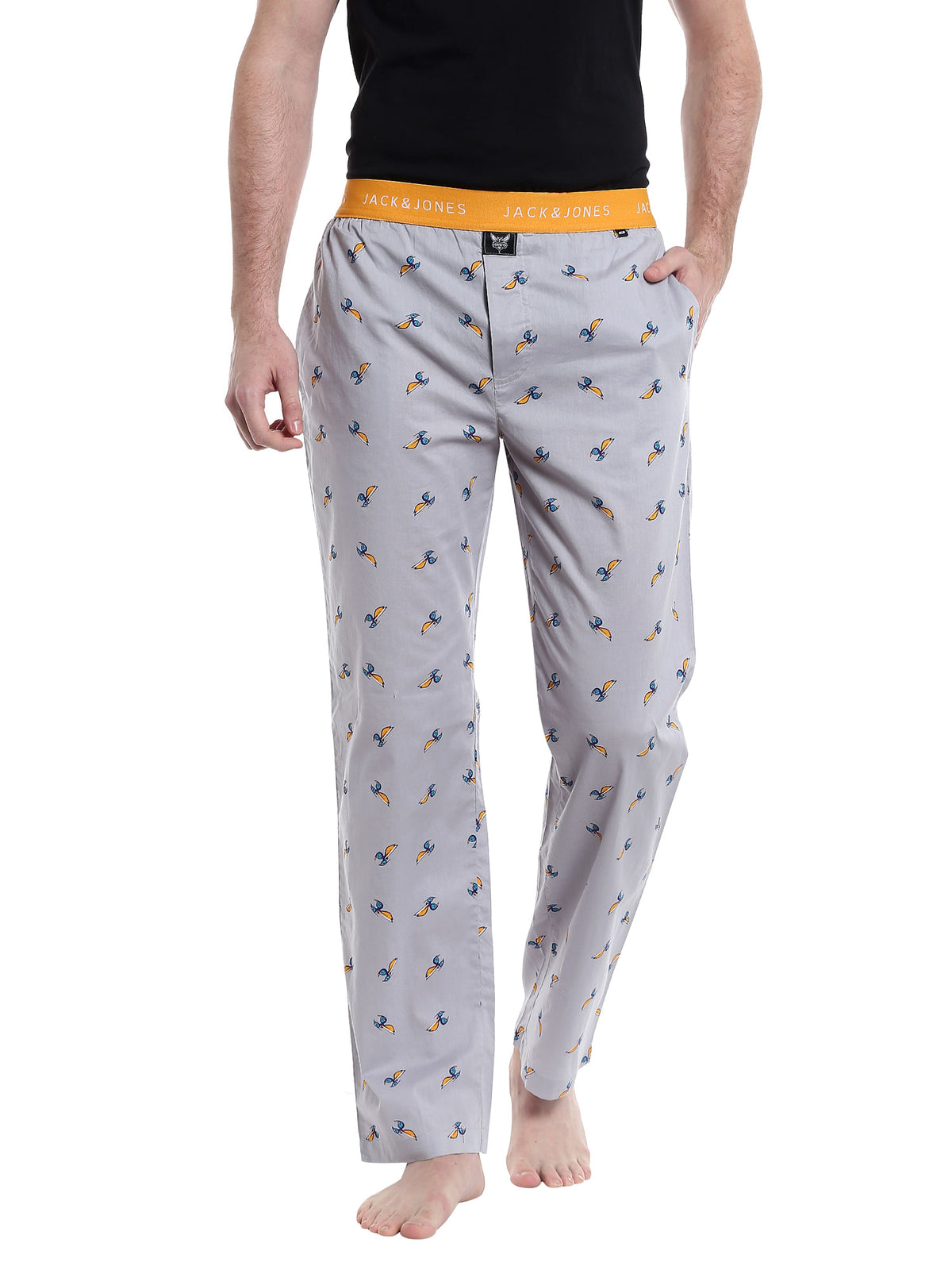Charlotte Hornets Printed Grey Pyjamas Nba - S