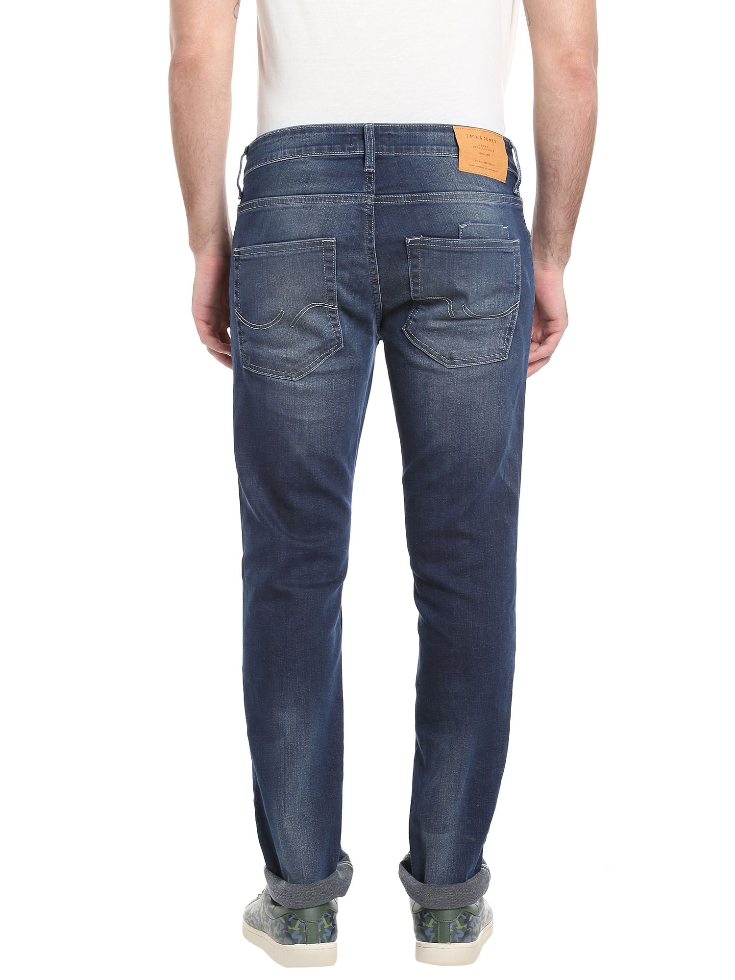 Dark Blue Low Rise Slim Fit Jeans
