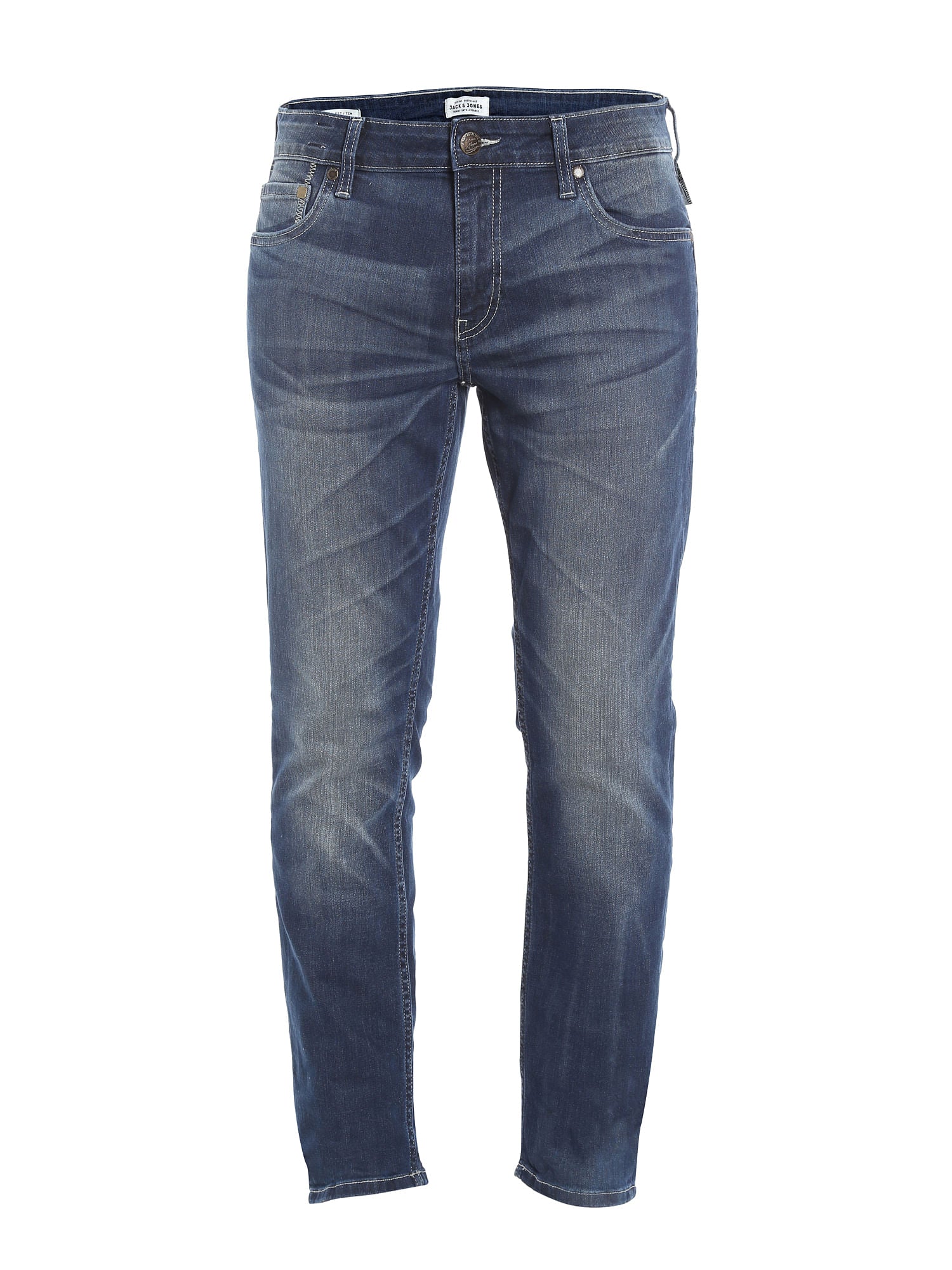 Dark Blue Low Rise Slim Fit Jeans