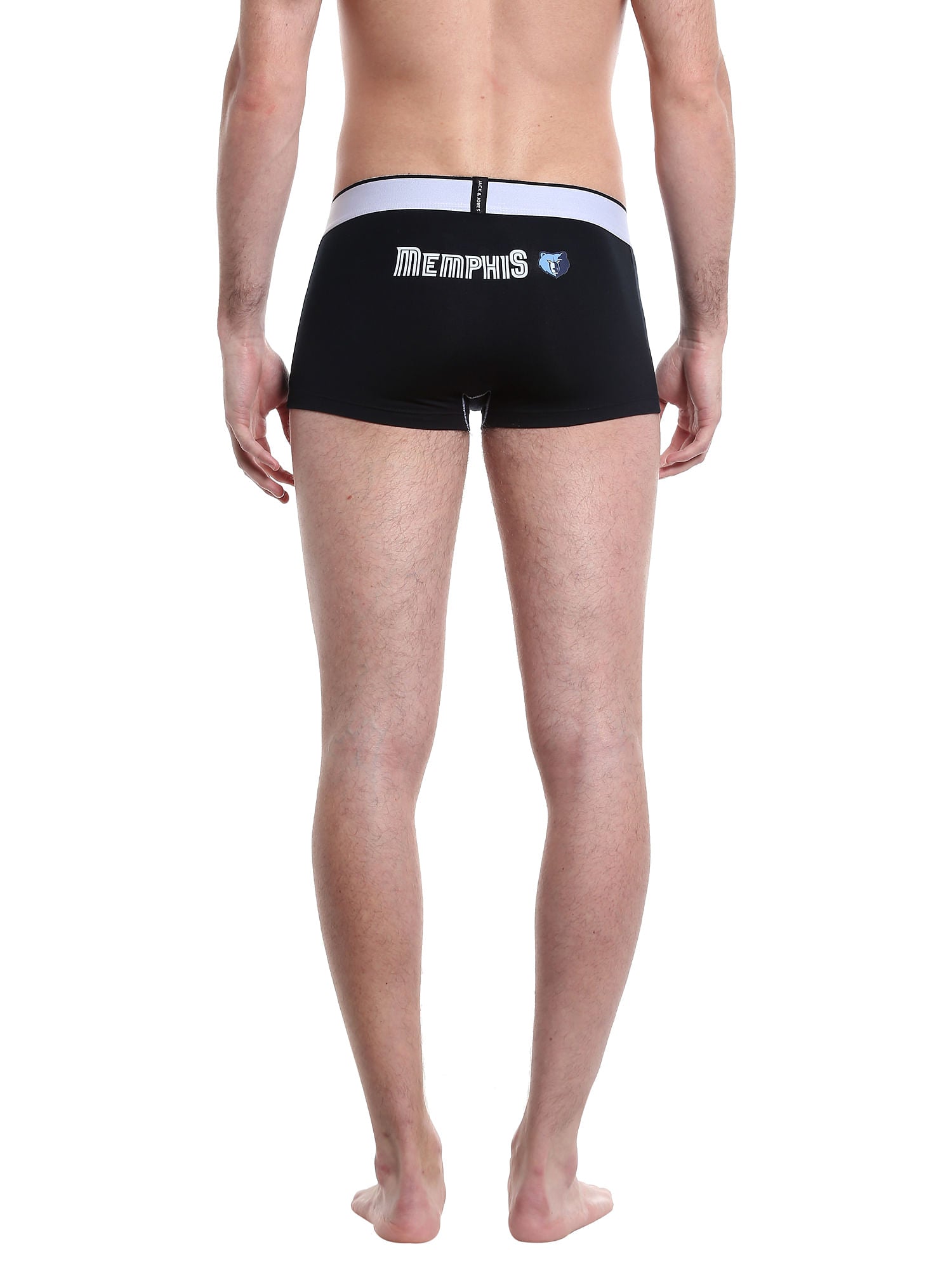 Memphis Grizzlies Print Black Brazilian Trunks Nba