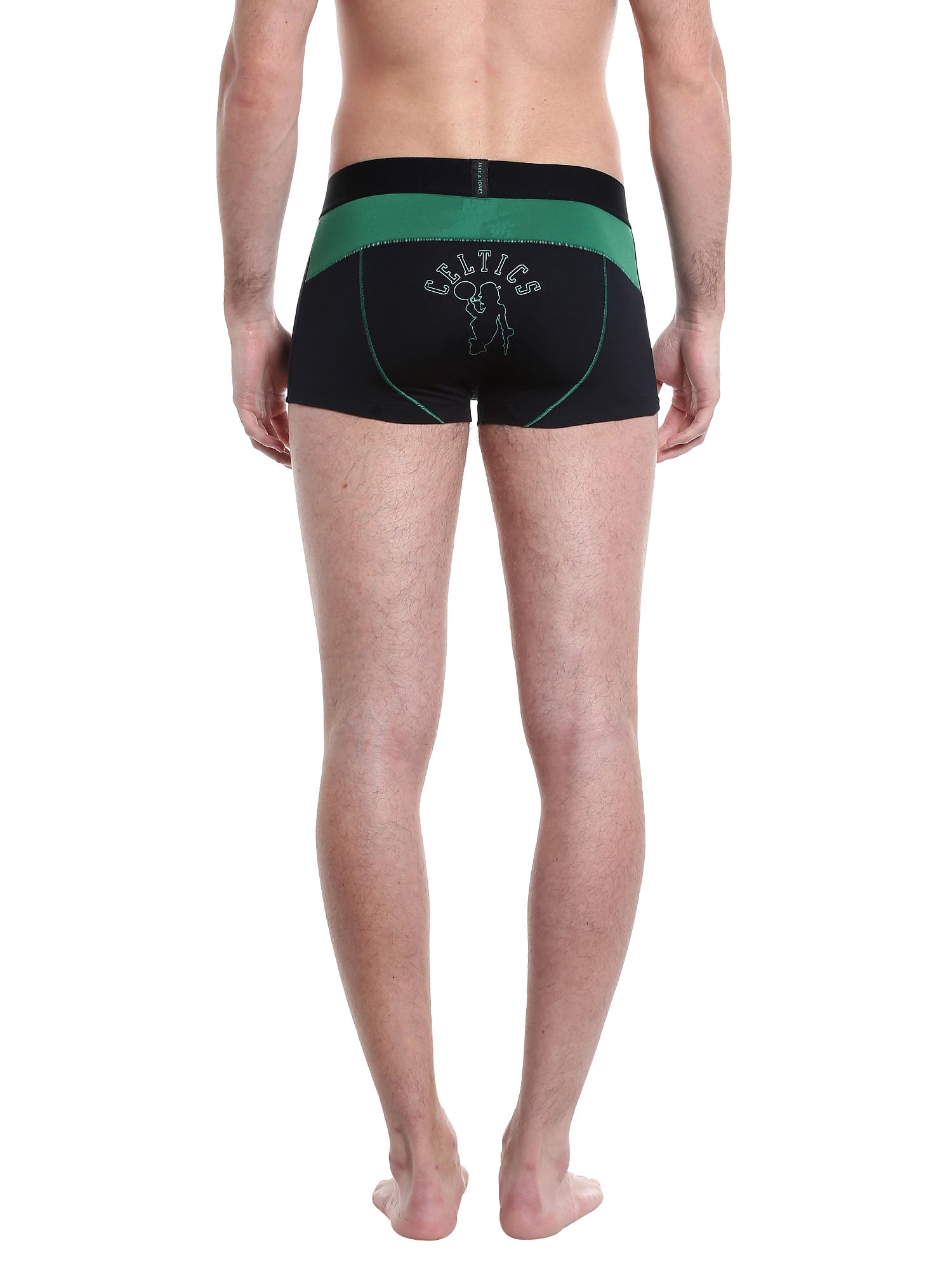 Boston Celtics Print Black Brazilian Trunks Nba