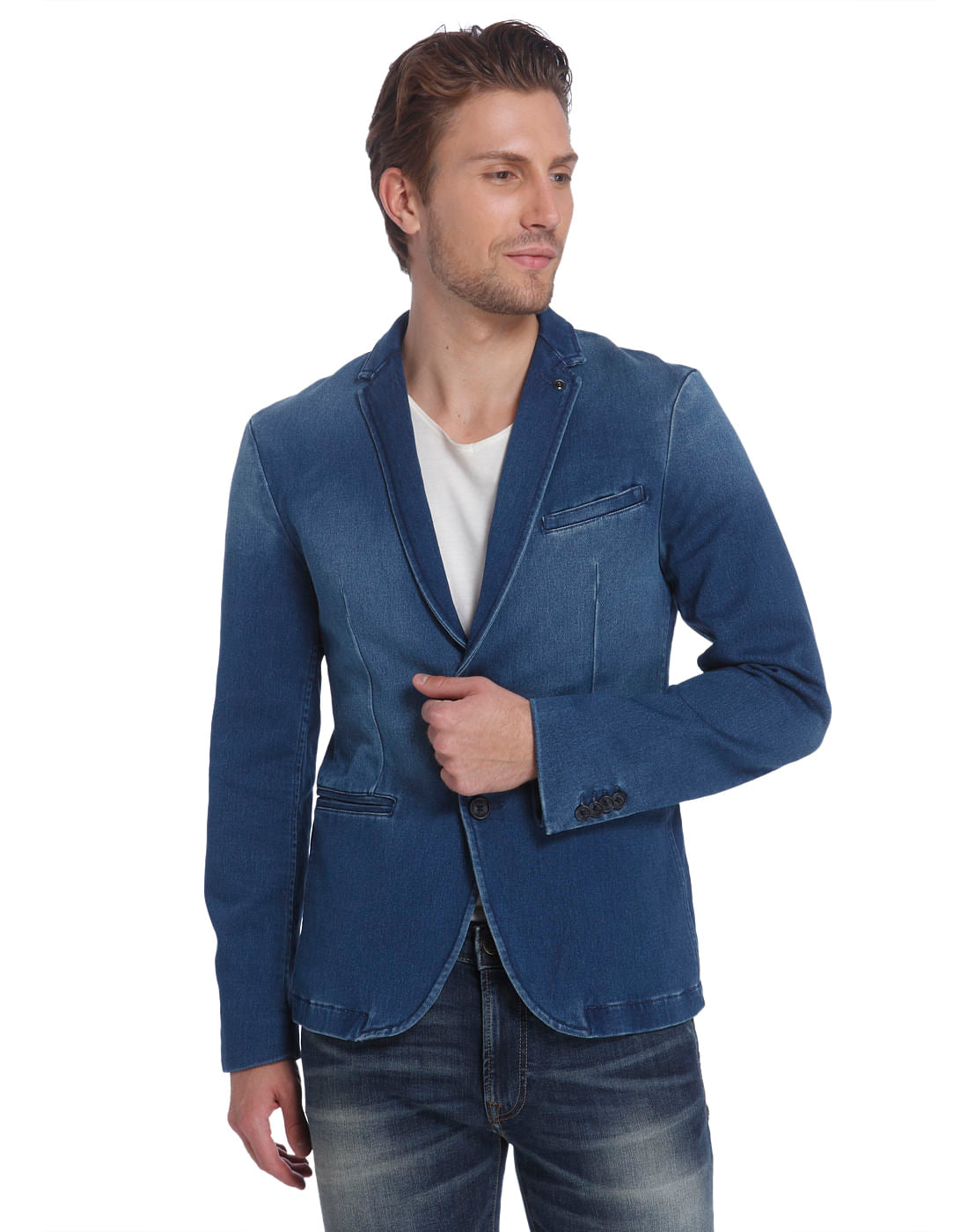 Plain Casual Blazer - 46