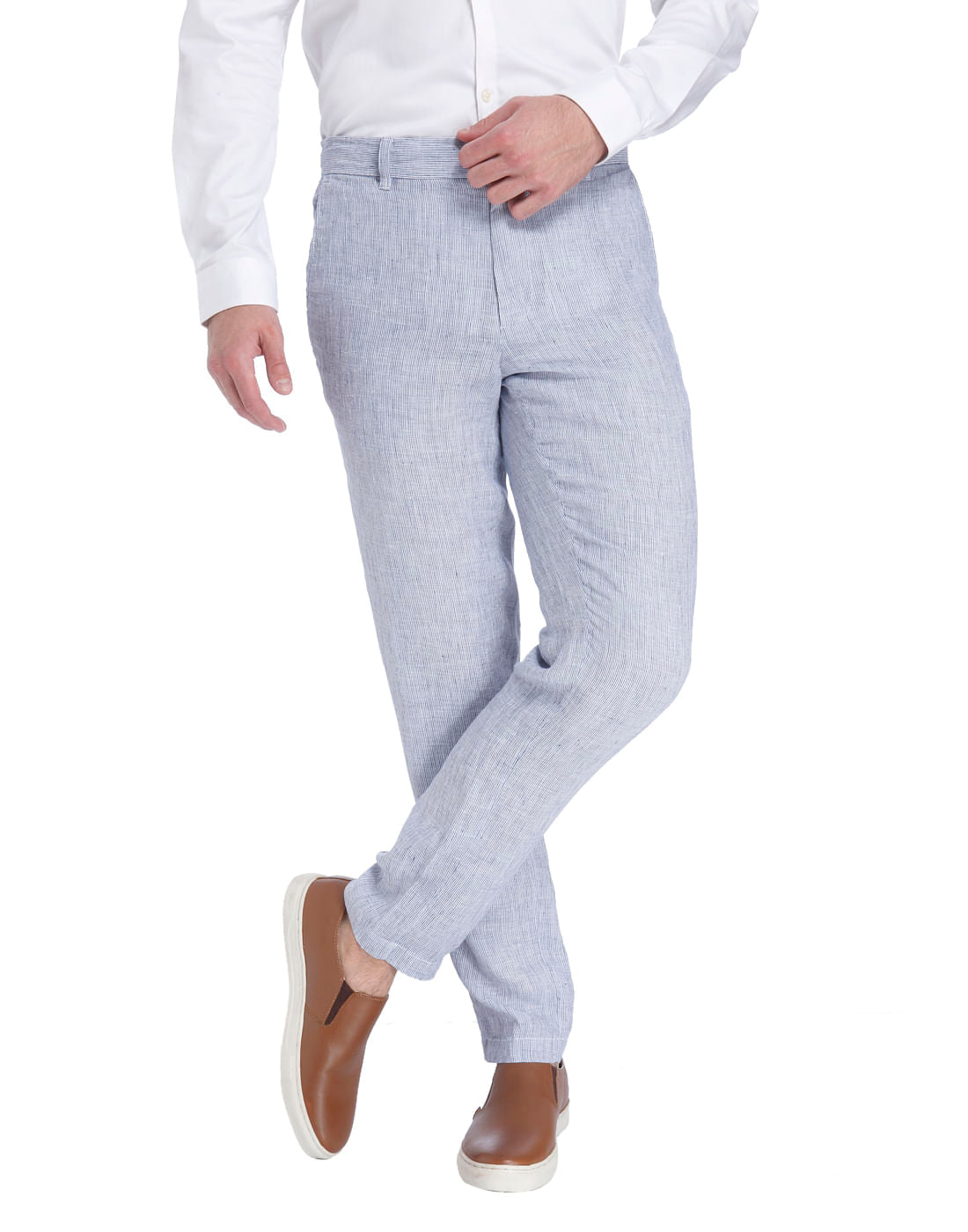 White Linen Trousers
