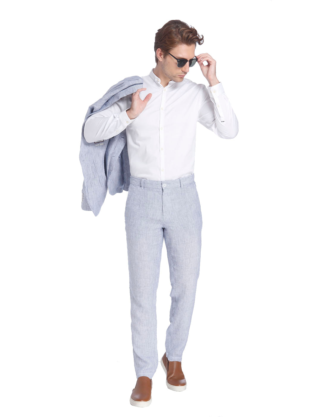 White Linen Trousers