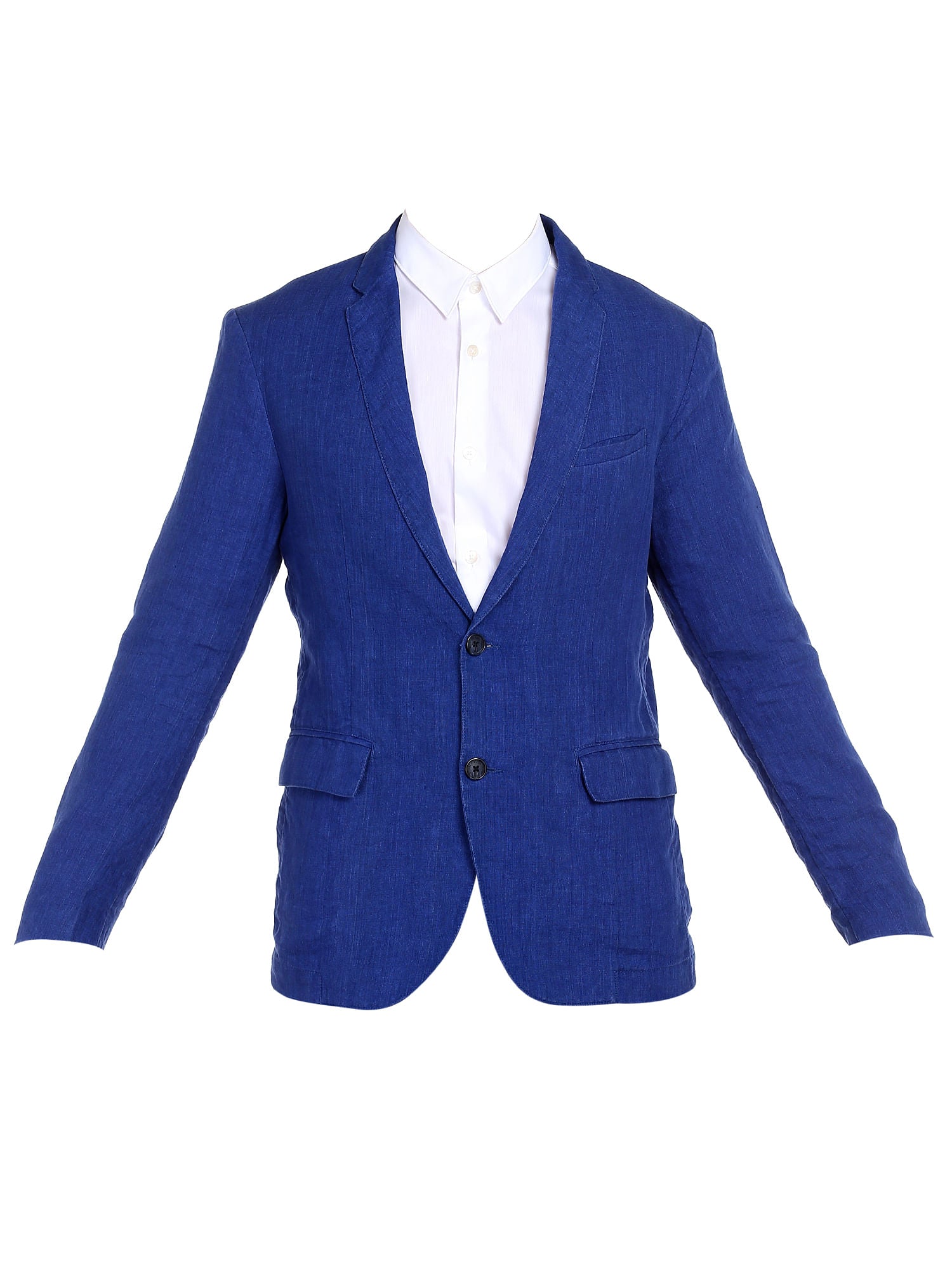 Blue Linen Blazer