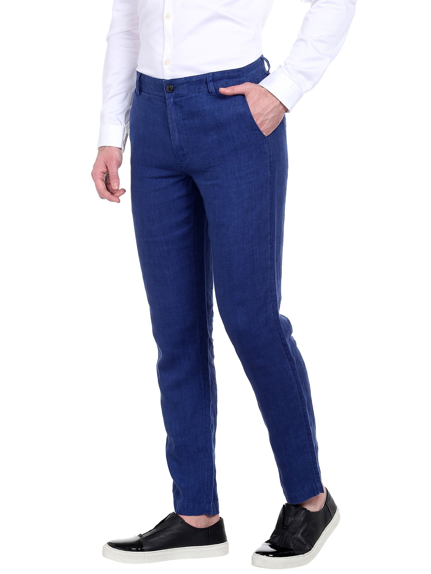 Blue Linen Trousers