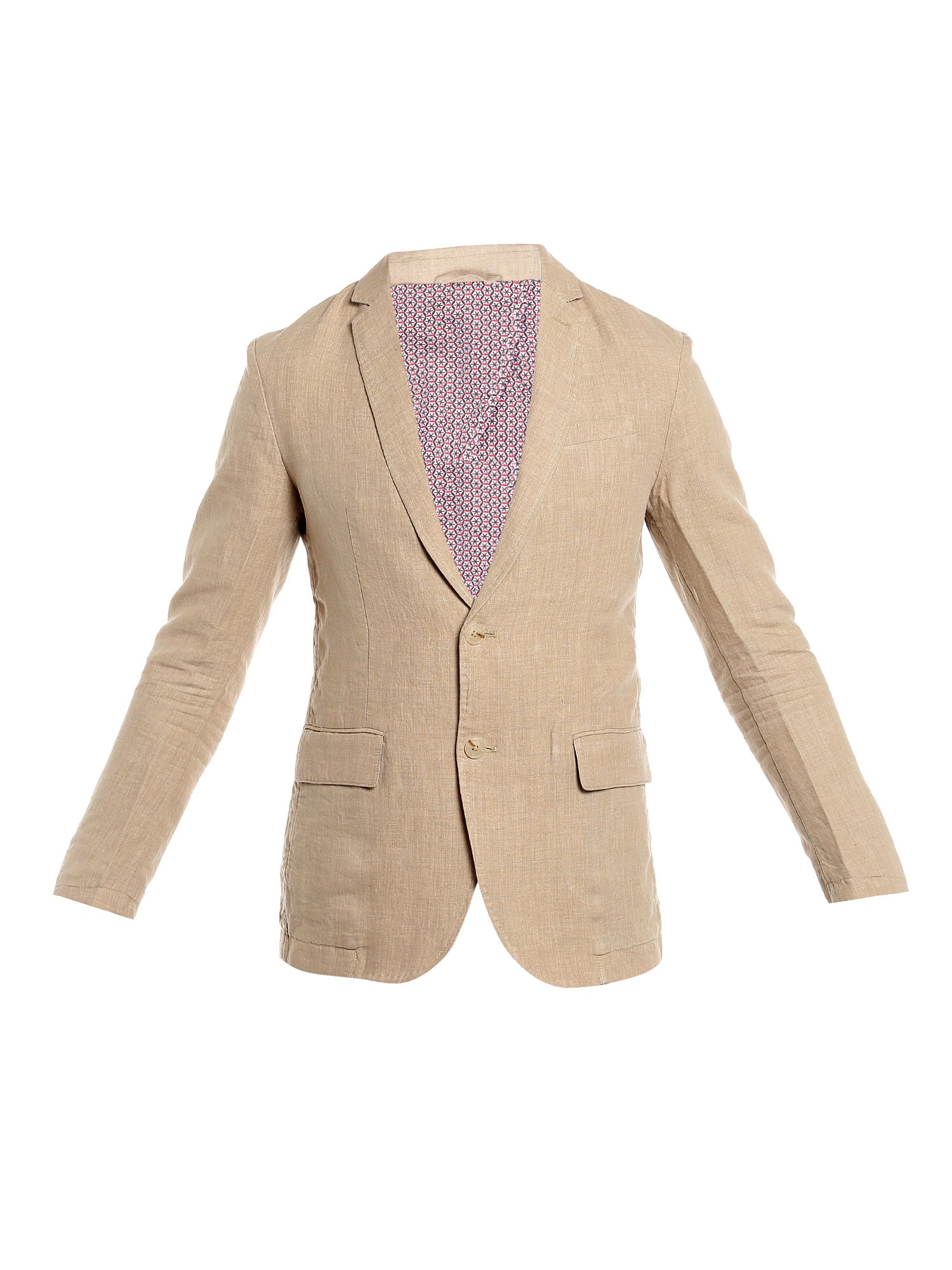 Beige Linen Blazer