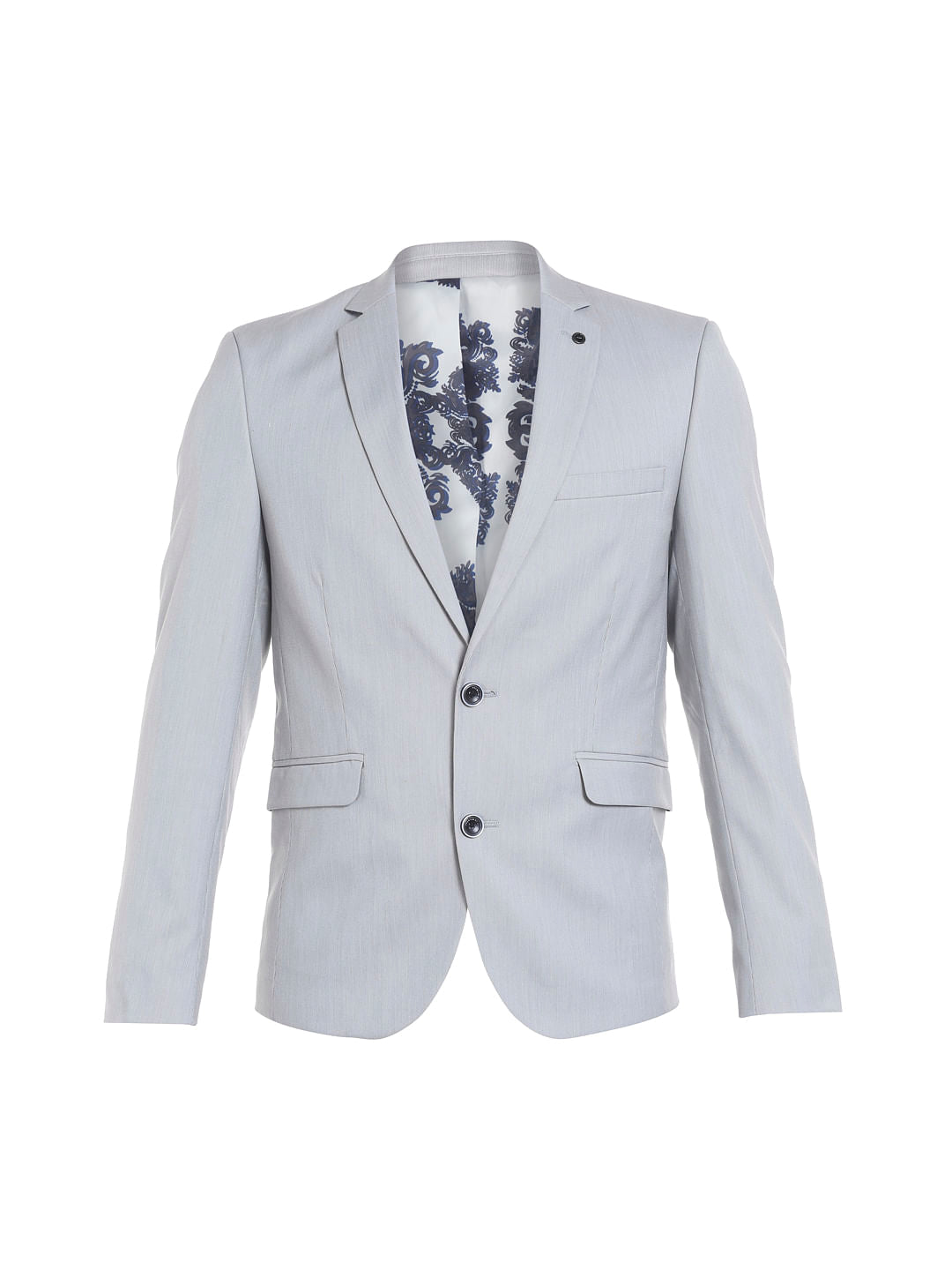 Light Grey Slim Fit Blazer
