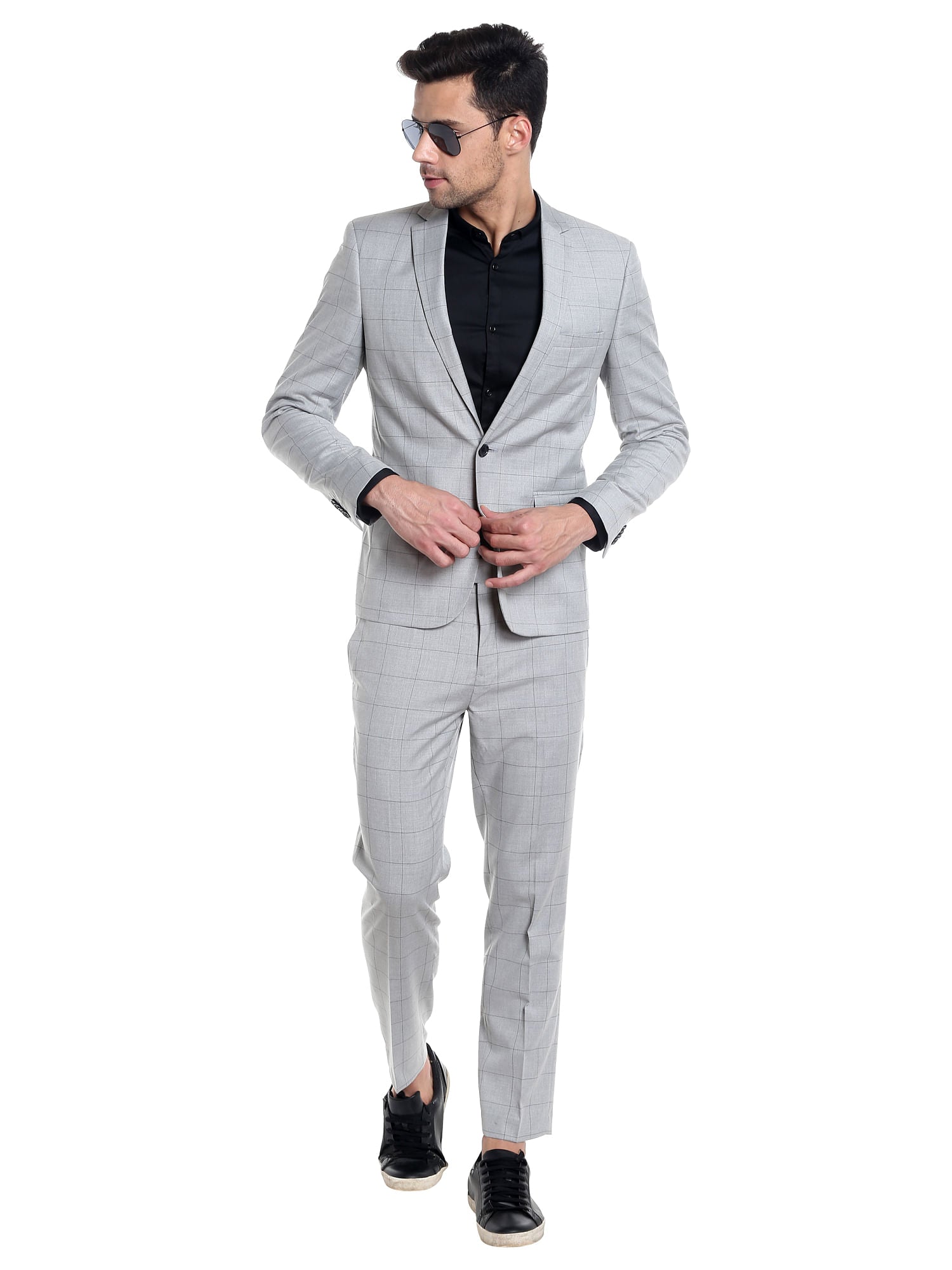 Grey Check Blazer