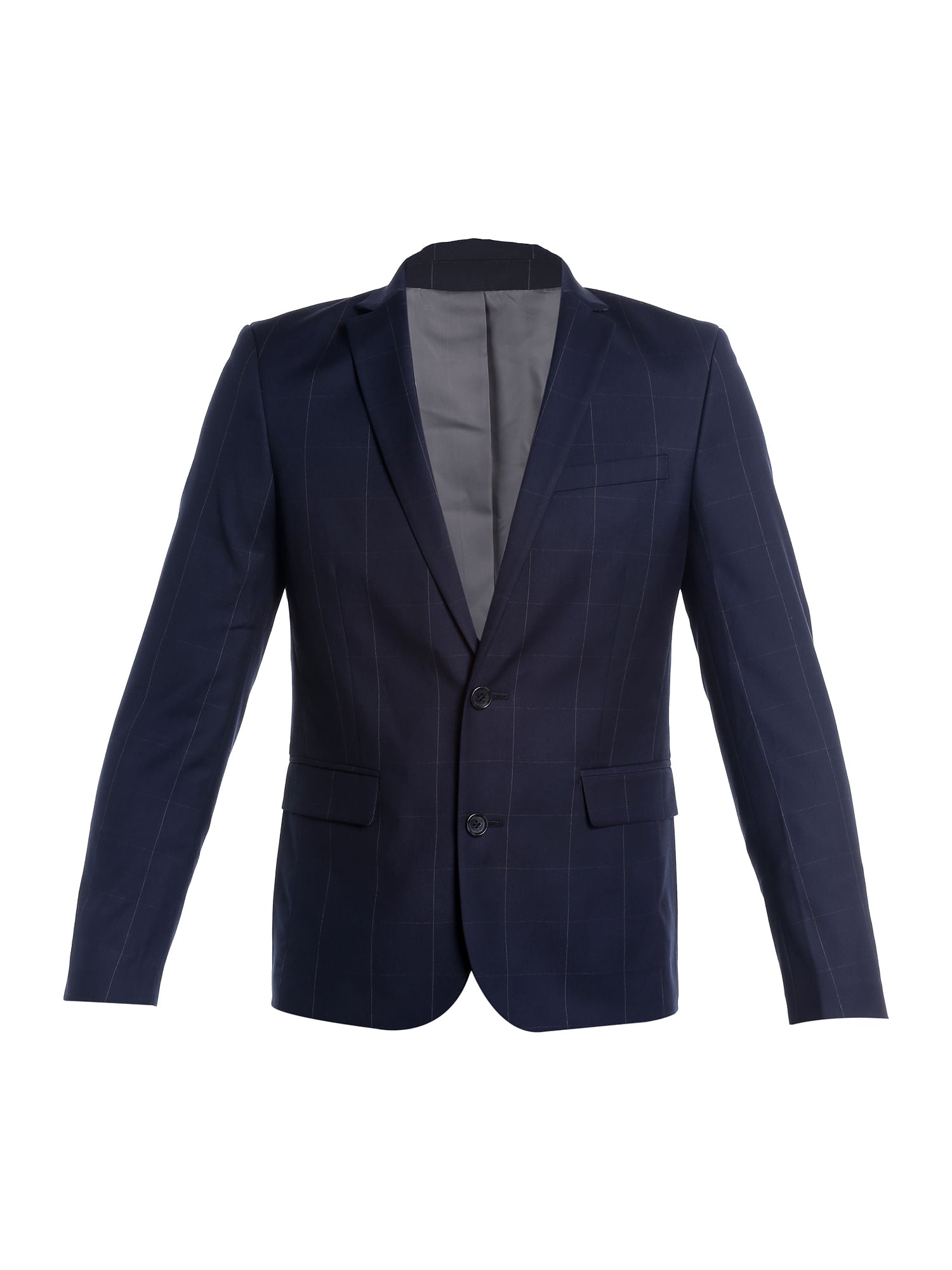 Dark Blue Check Blazer