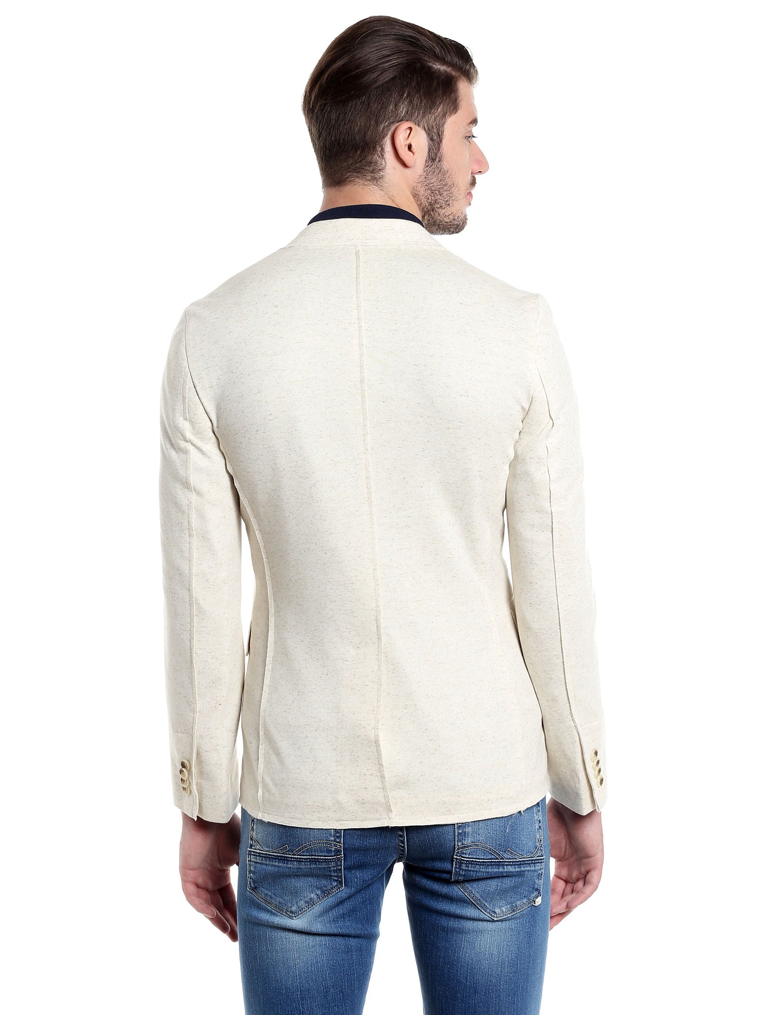 Beige Casual Blazer