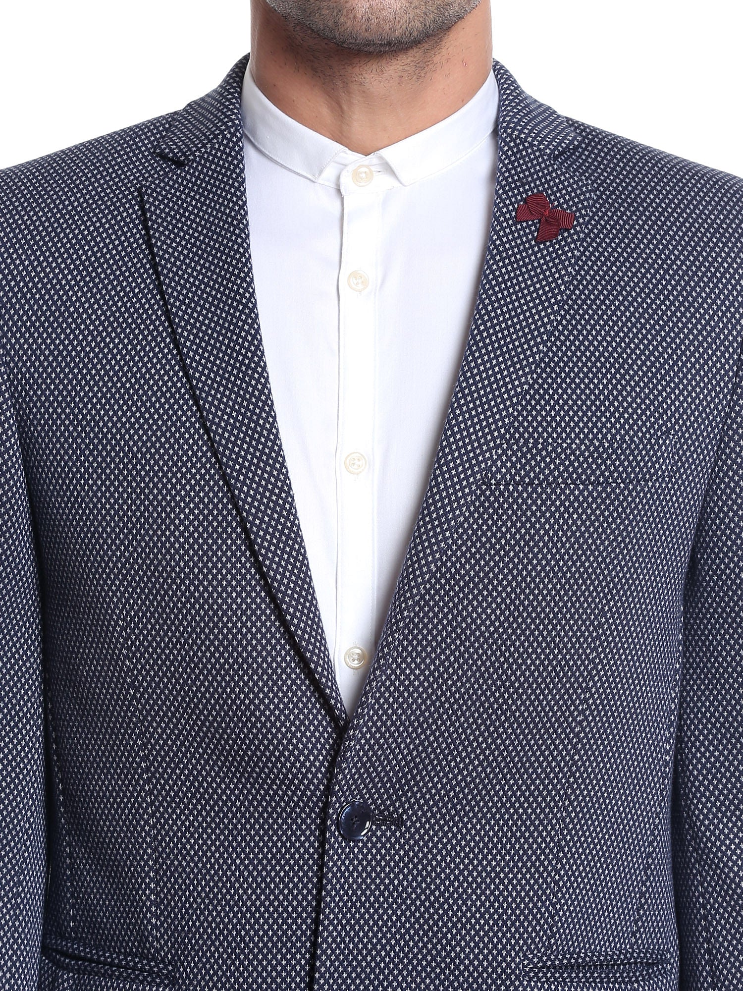 Blue Printed Blazer